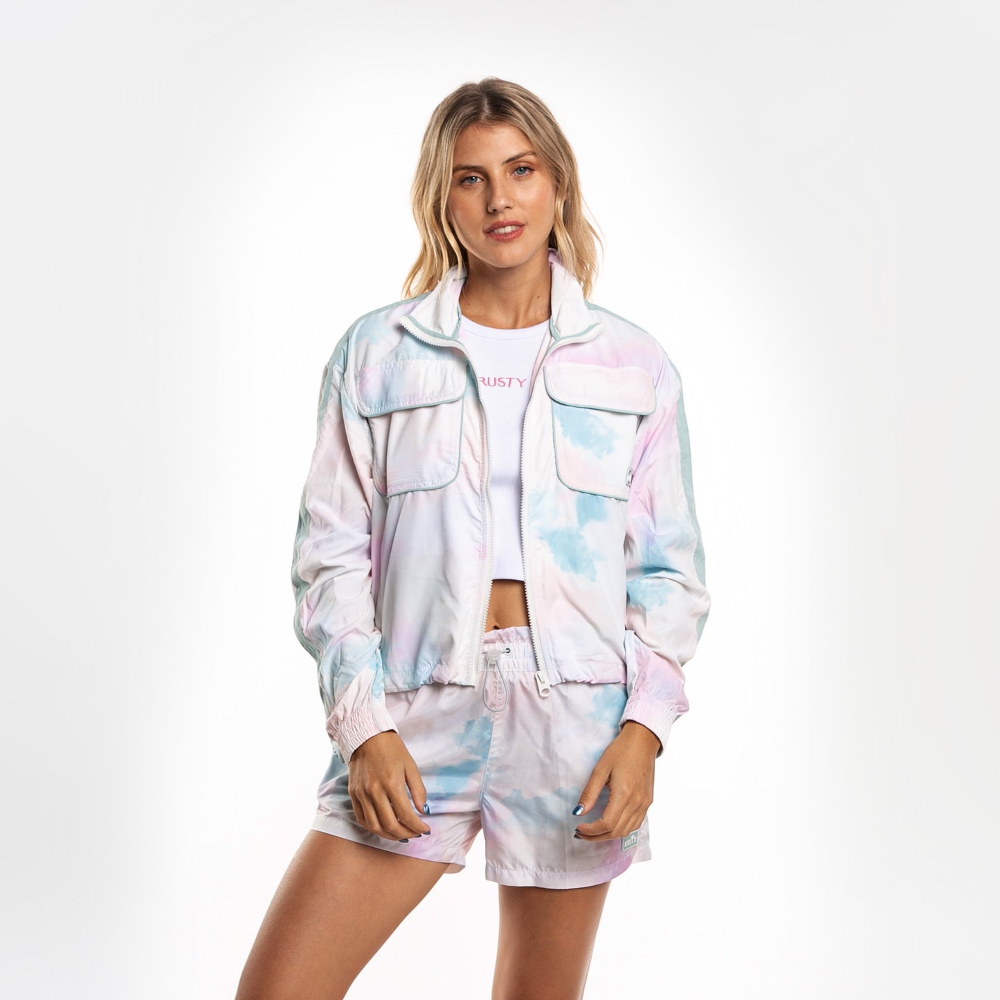 Campera Liviana Rusty Acid Sky Windbreaker