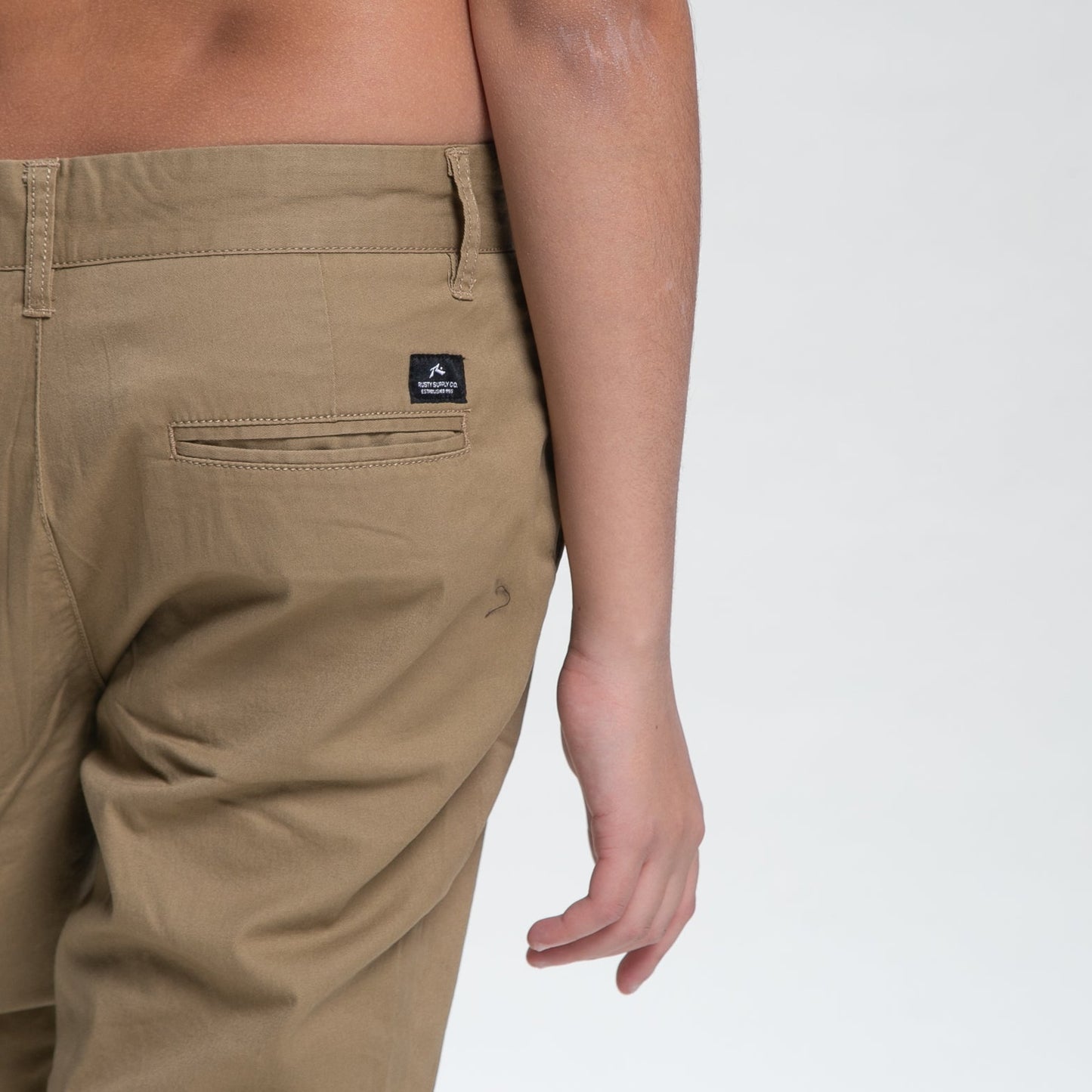 Pantalon Rusty Clyde W Pant Jr Dark Camel