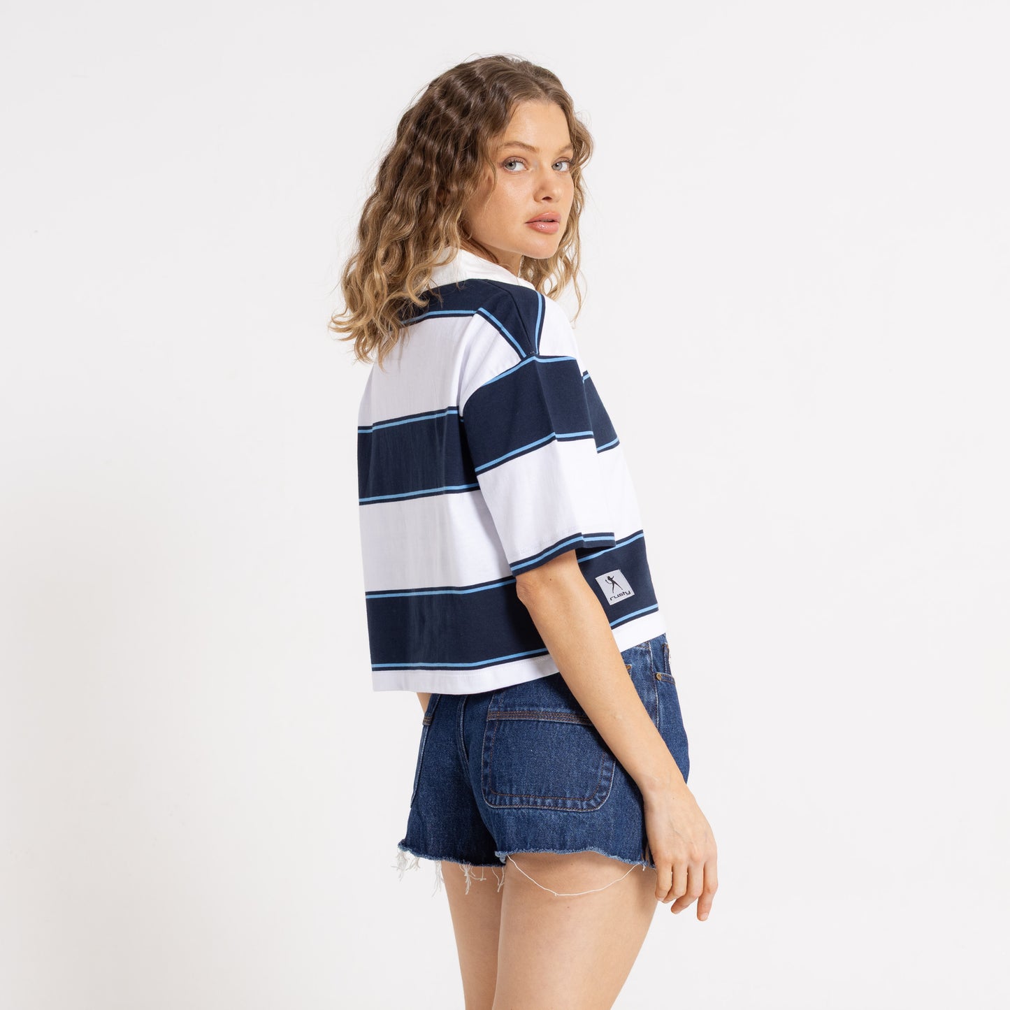 Remera Mc Rusty Jills Boxy Polo Tee Ld Navy