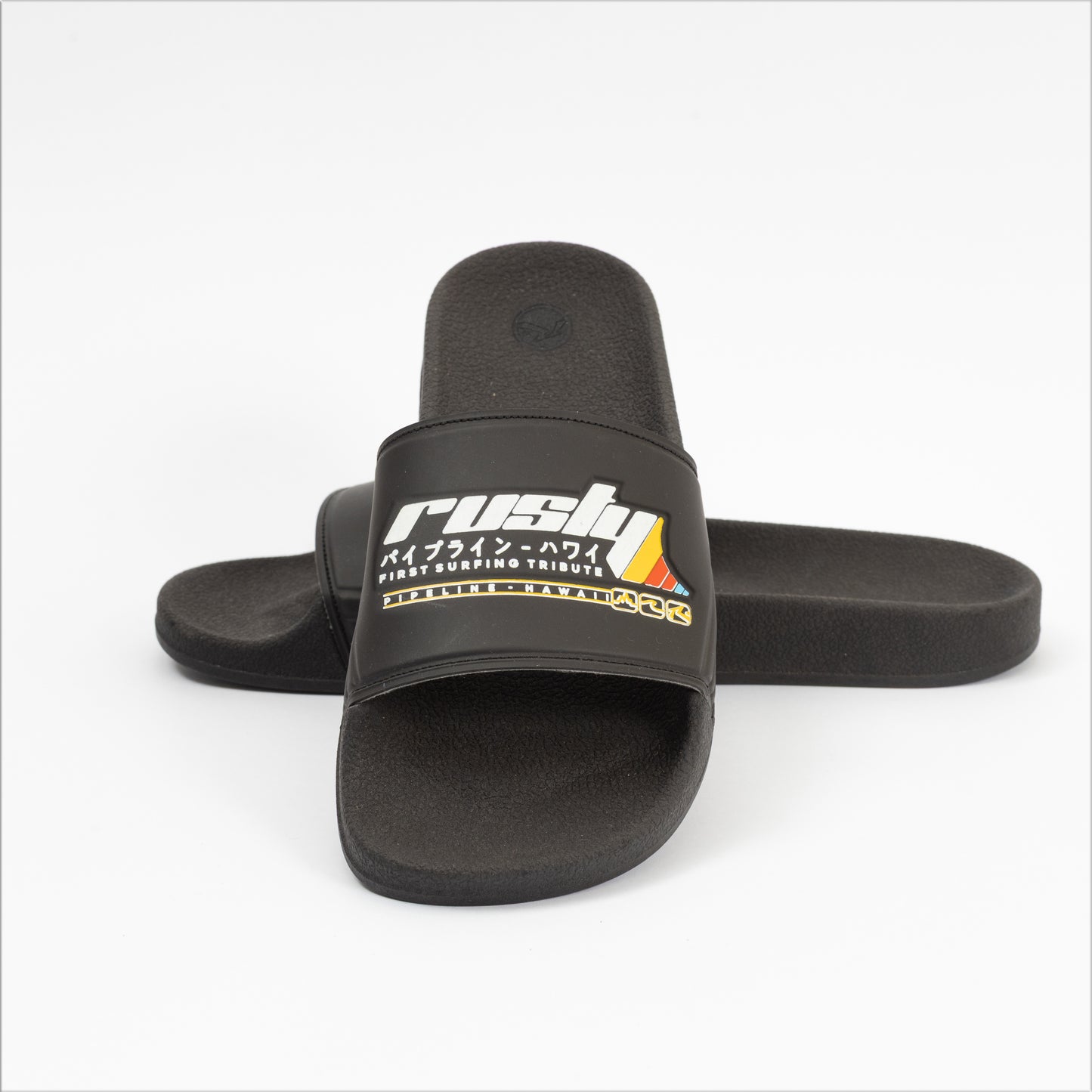 Ojotas Rusty Kagoshima Slide Black