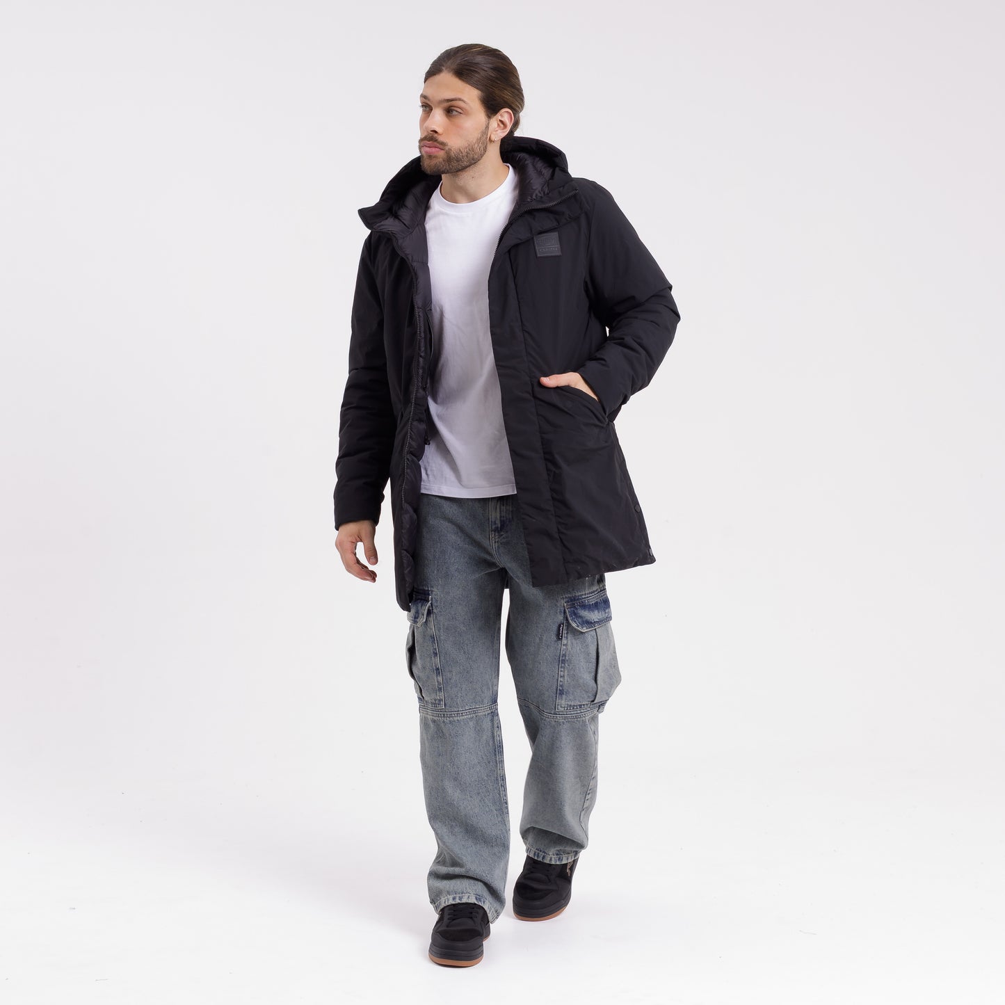 Campera Abrigo Rusty Manchester Parka Jacket Black