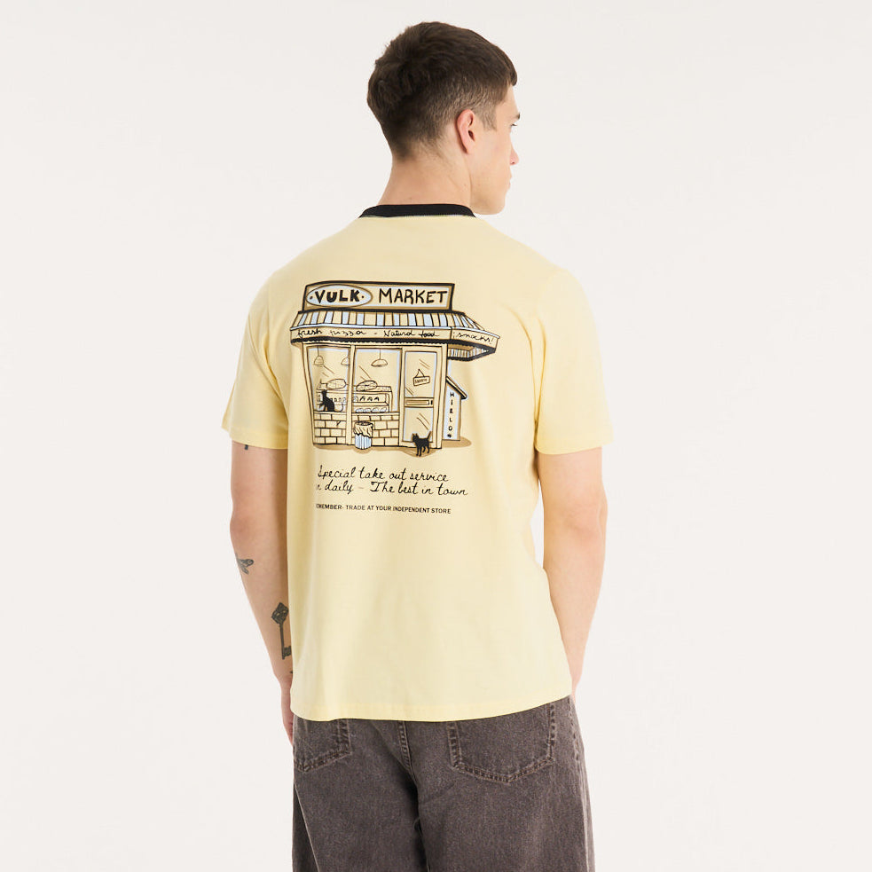 Remera Mc Vulk Market Tee Pastel Yellow