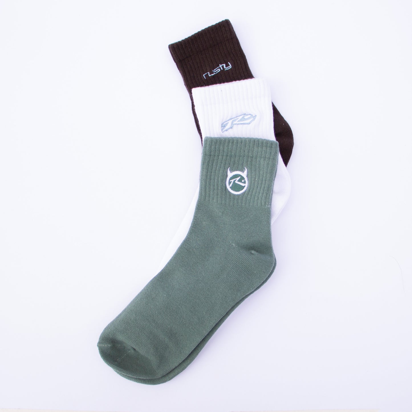 Medias Rusty Fancy Day Crew 3-Sock Pack* Multi 6