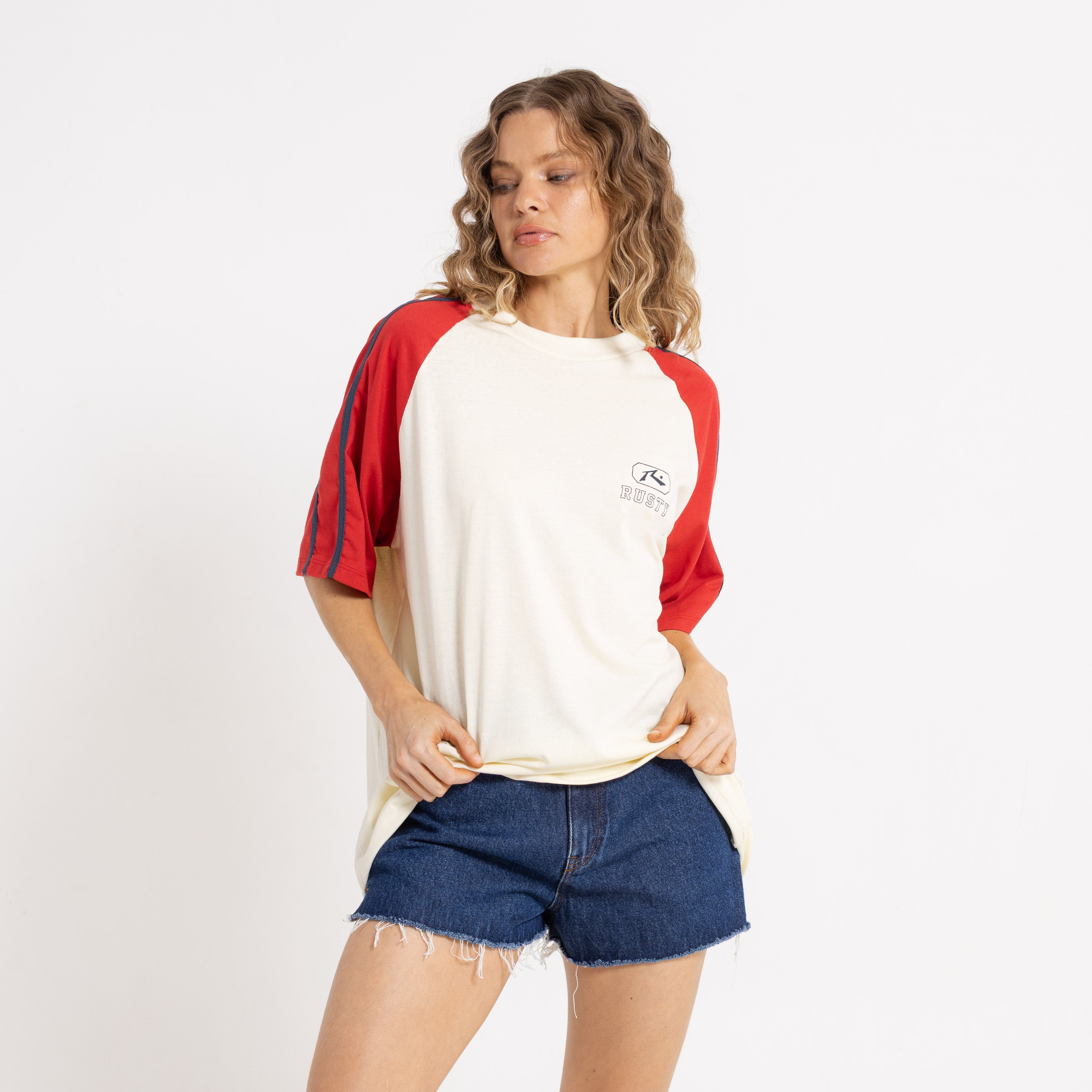 Remera Mc Rusty Mindless Collegiate Oversize Tee Ld Snow White