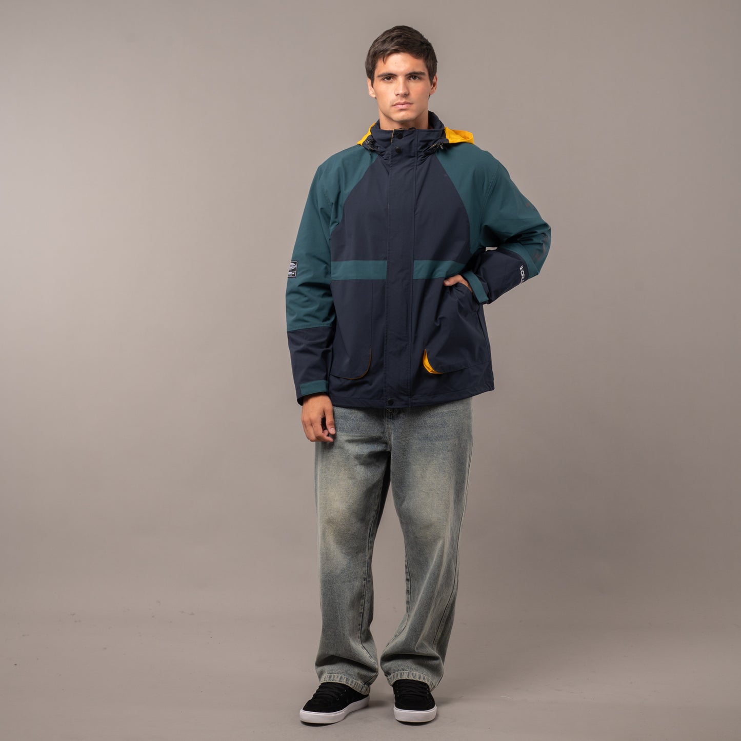 Campera Liviana Rusty Mi Sensi Zip Thru Navy Blue