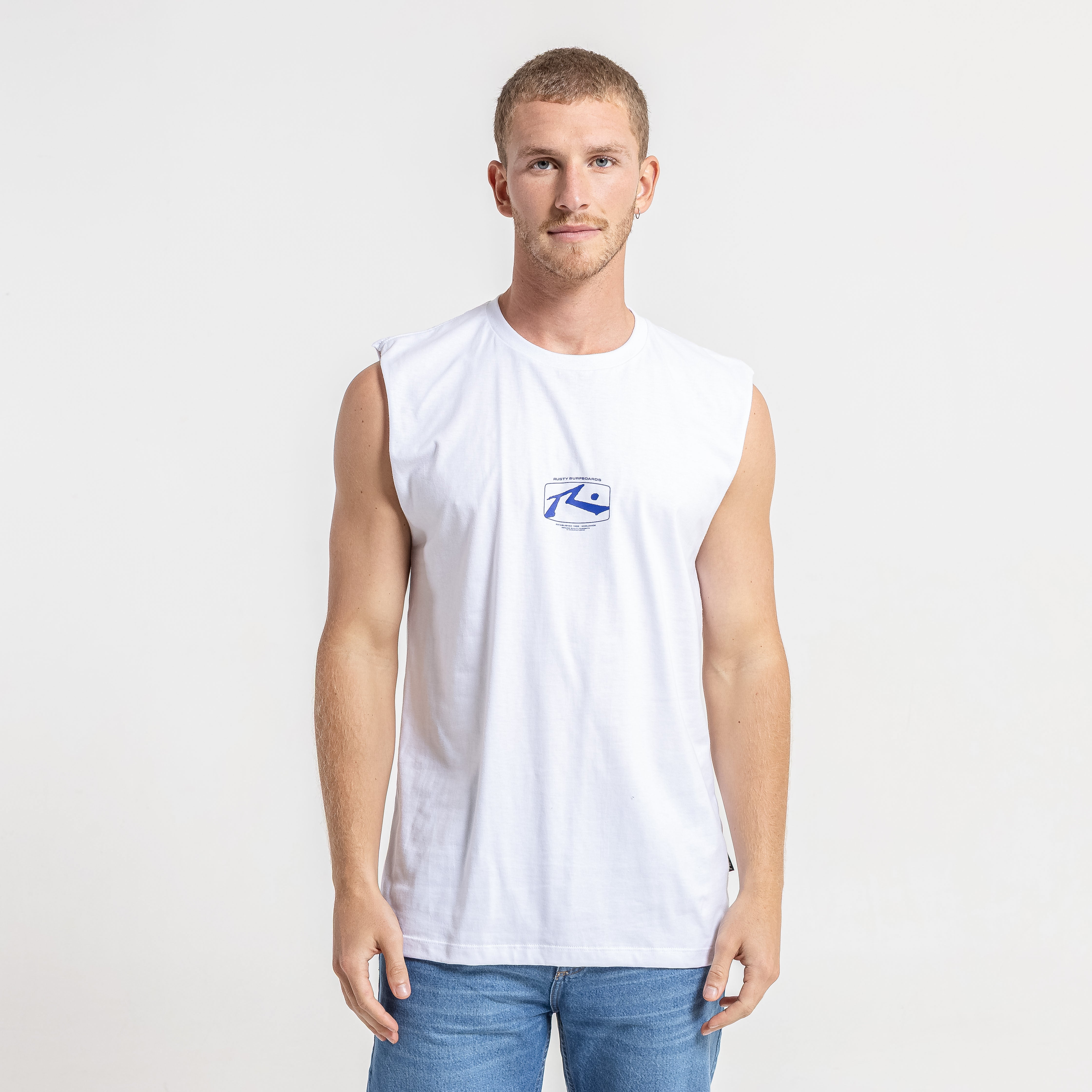 Musculosa Rusty Acid House Muscle White