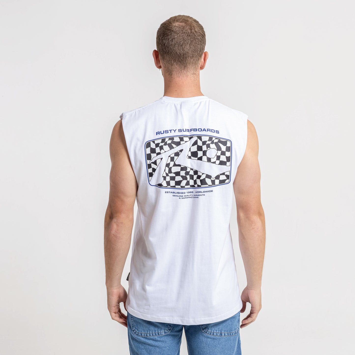 Musculosa Rusty Acid House Muscle White