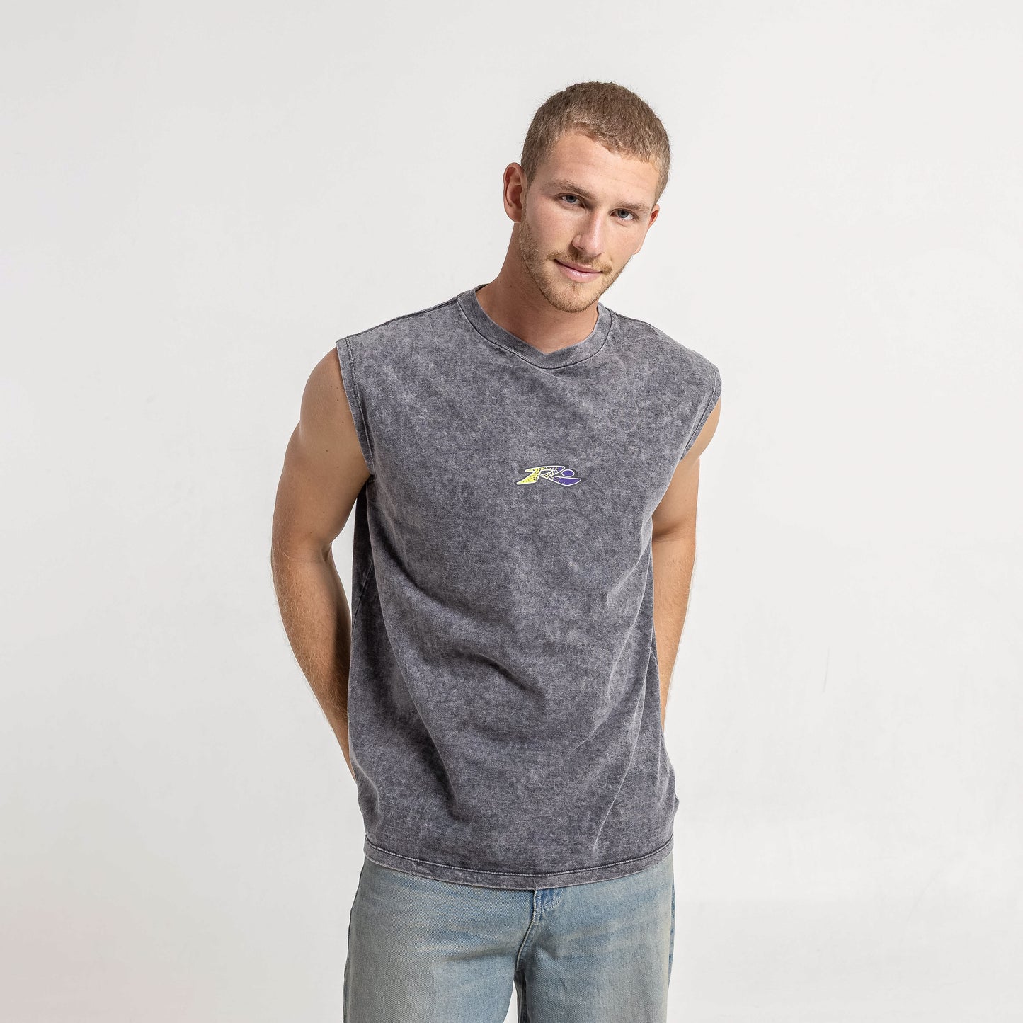 Musculosa Rusty Surf Frames Muscle Process Black