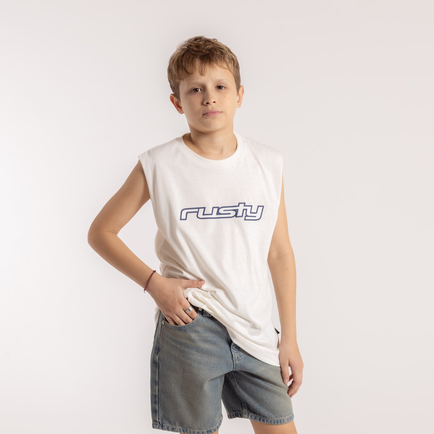 Musculosa Rusty Vital New Muscle Jr Ecru