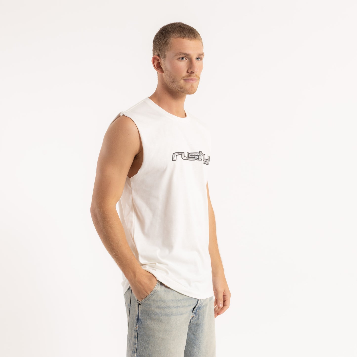 Musculosa Rusty Vital New Muscle Ecru