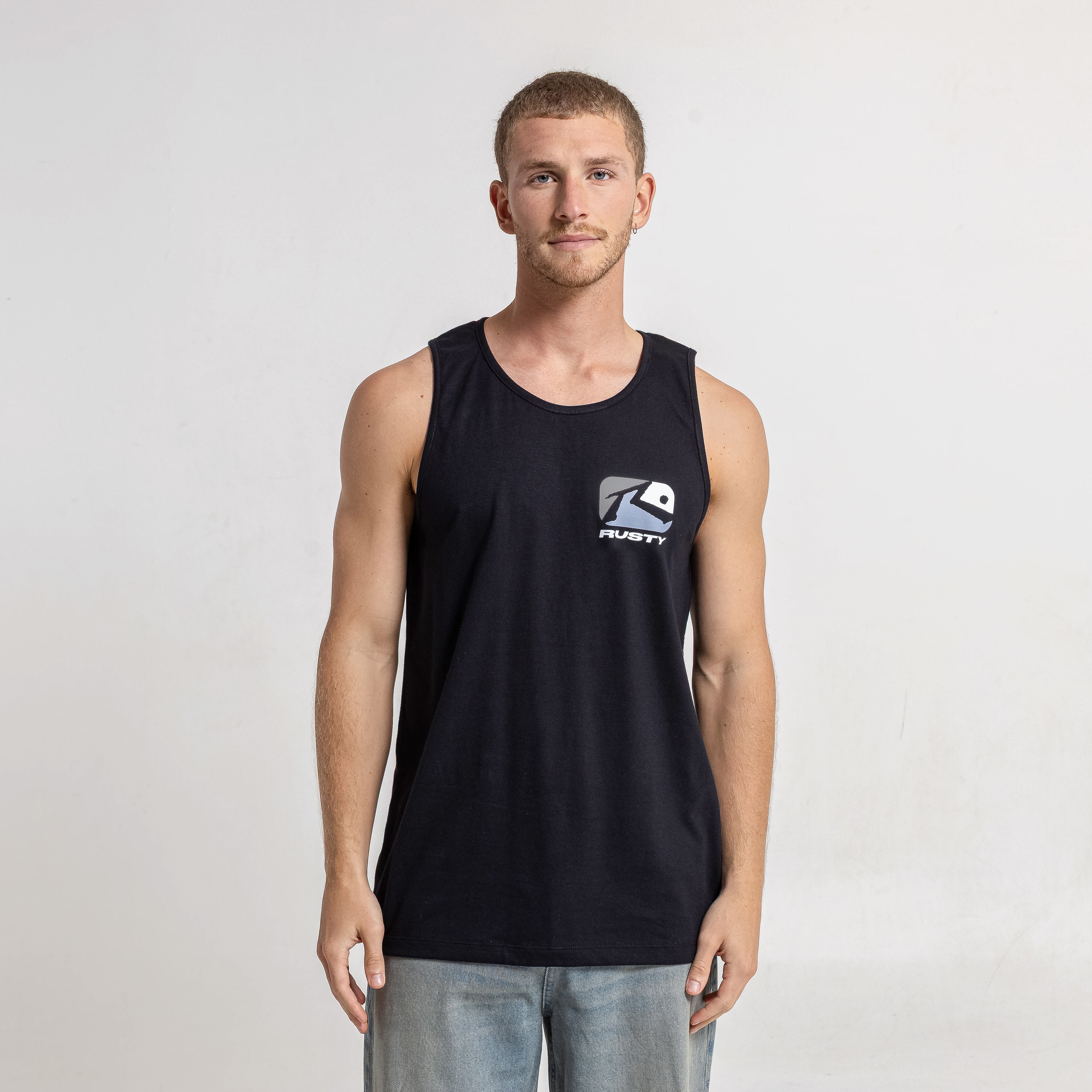 Musculosa Rusty Phenom 3 Tank Black