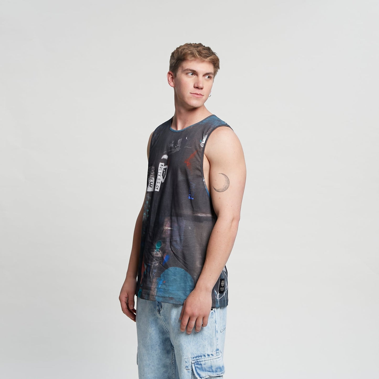 Musculosa Rusty Slave To The Wave Tank Fullprint