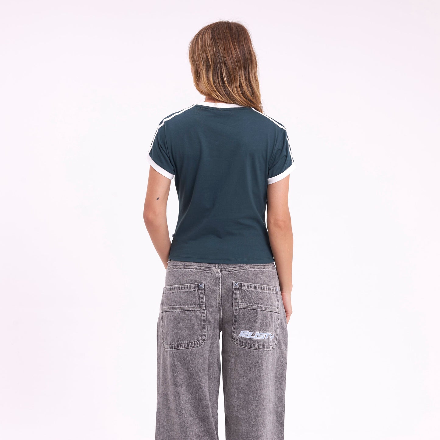 Remera Mc Rusty Nello Ringer Mini Tee Ld Green Gables