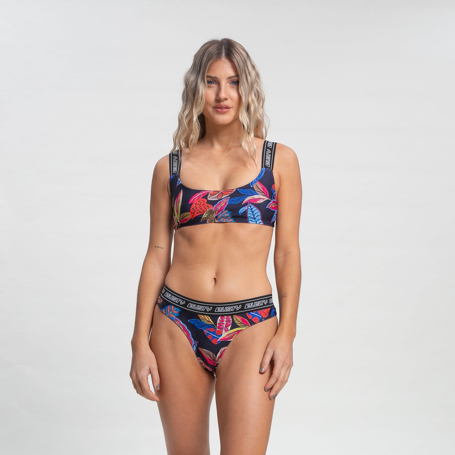 Bikini Alto Rusty Palm Spring Bralette Bik Top Ld Black