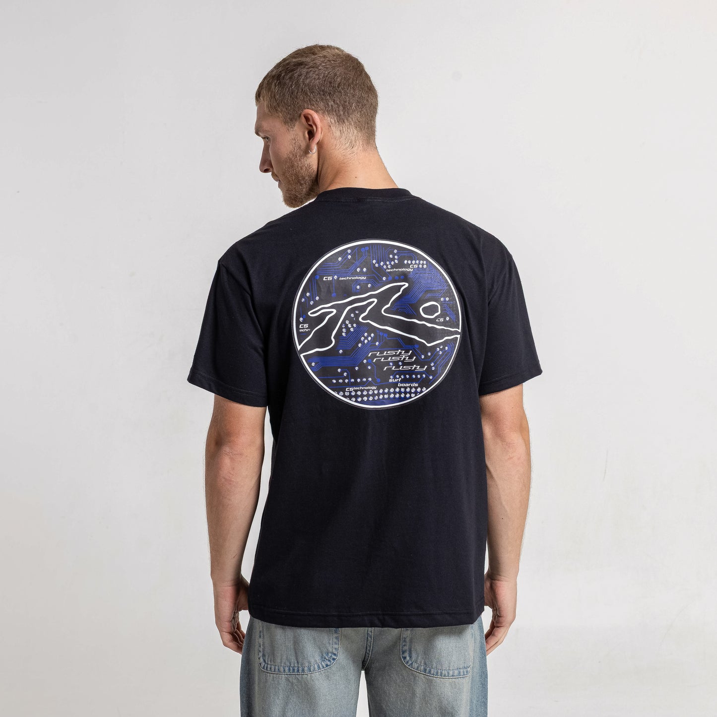 Remera Mc Rusty Circuit 2000 Tee Black