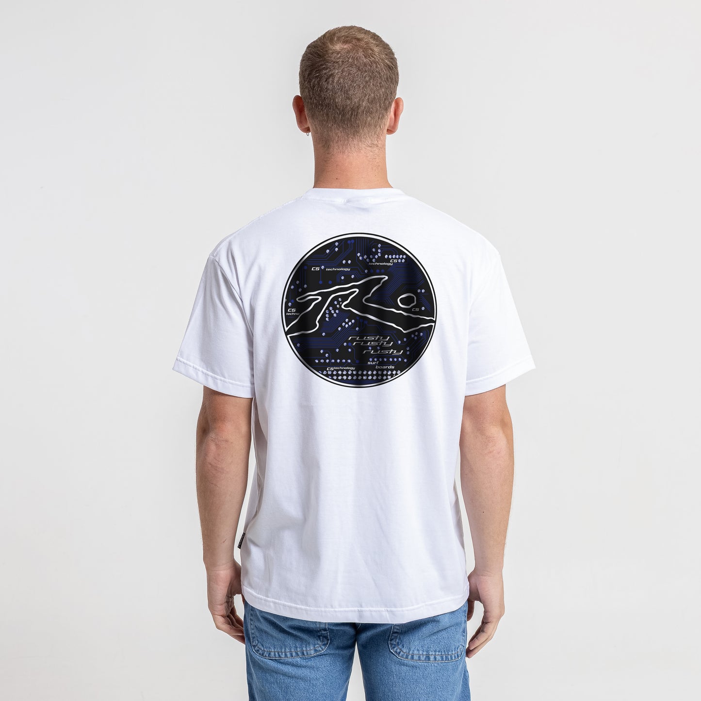 Remera Mc Rusty Circuit 2000 Tee White