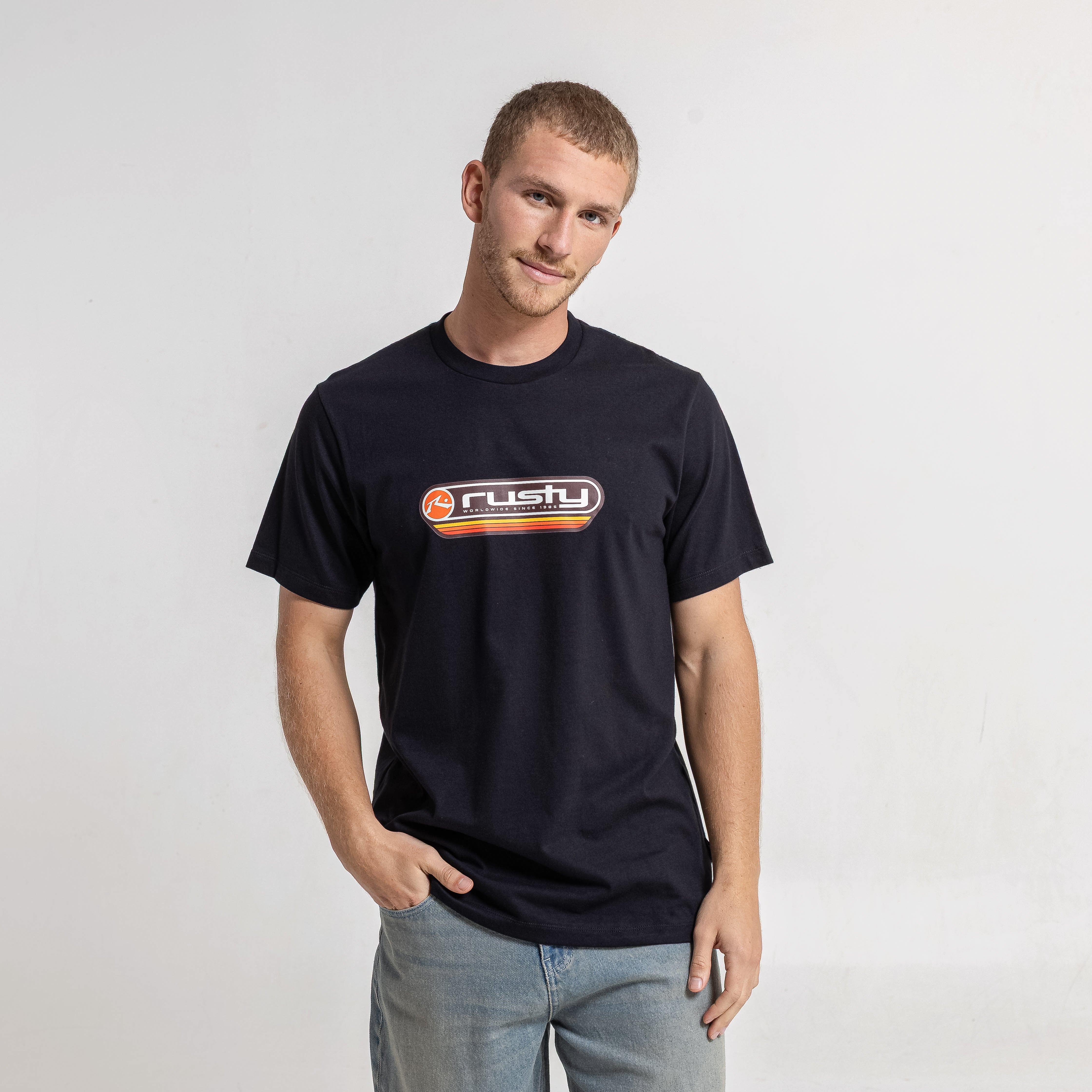 Remera Mc Rusty Half Moon Tee Black