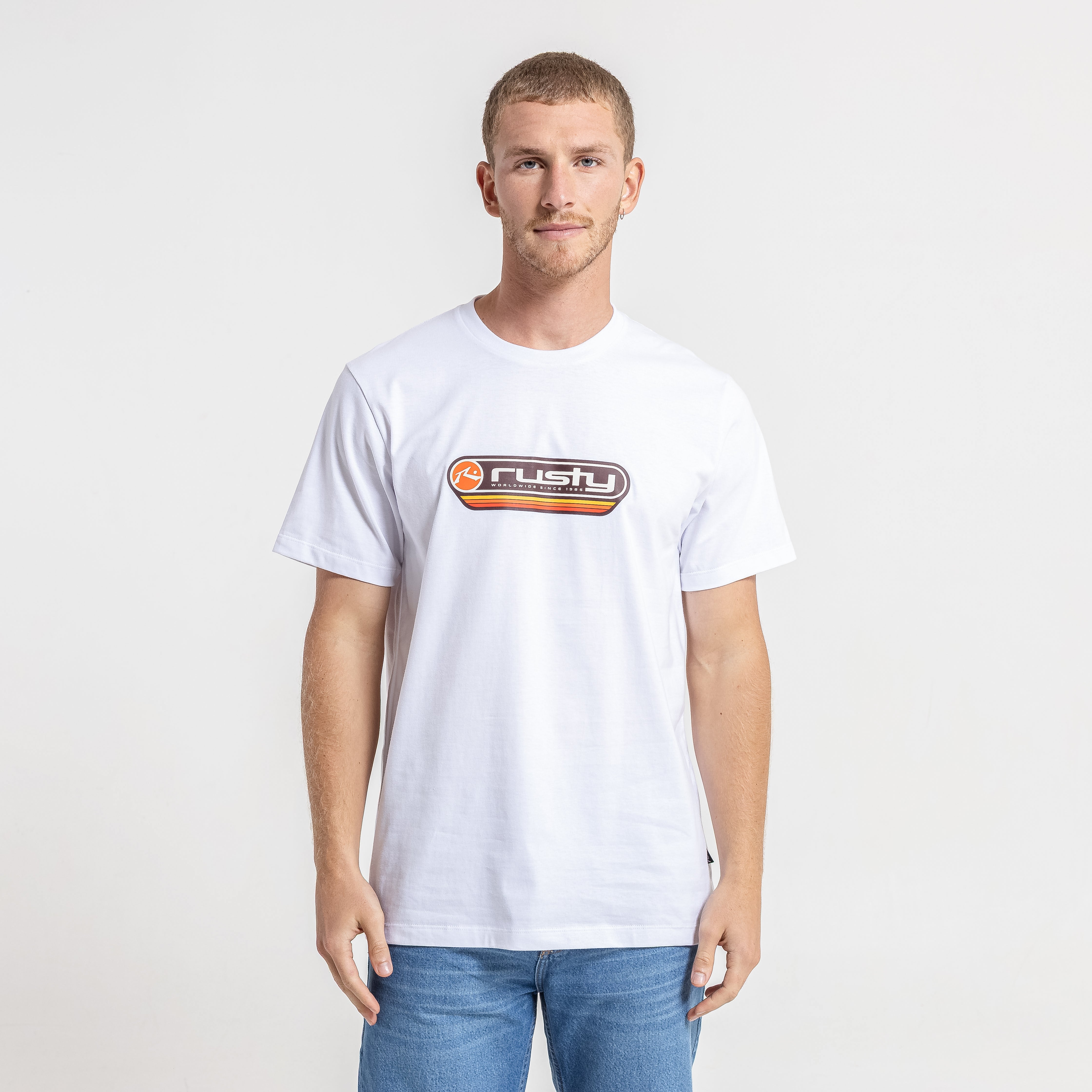 Remera Mc Rusty Half Moon Tee White