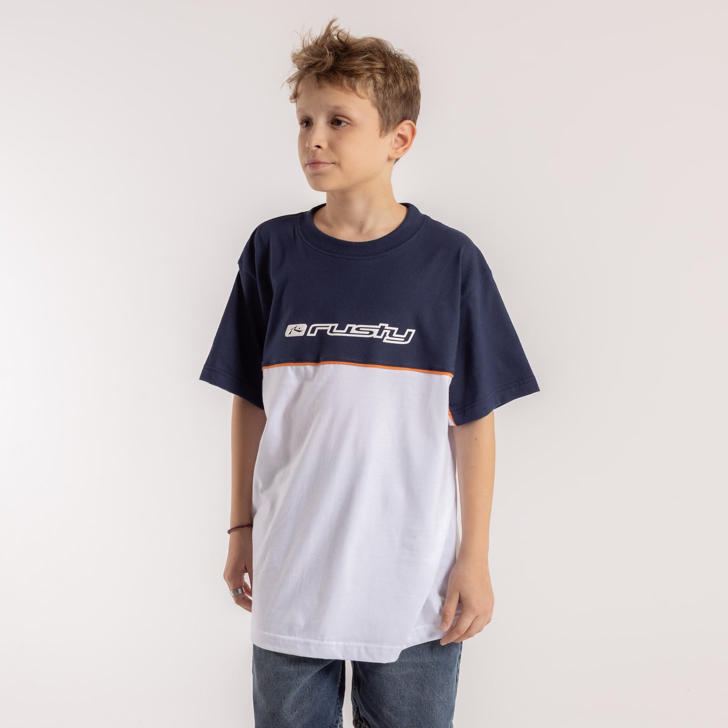 Remera Mc Rusty Infinity Tee Jr White/Navy Blue