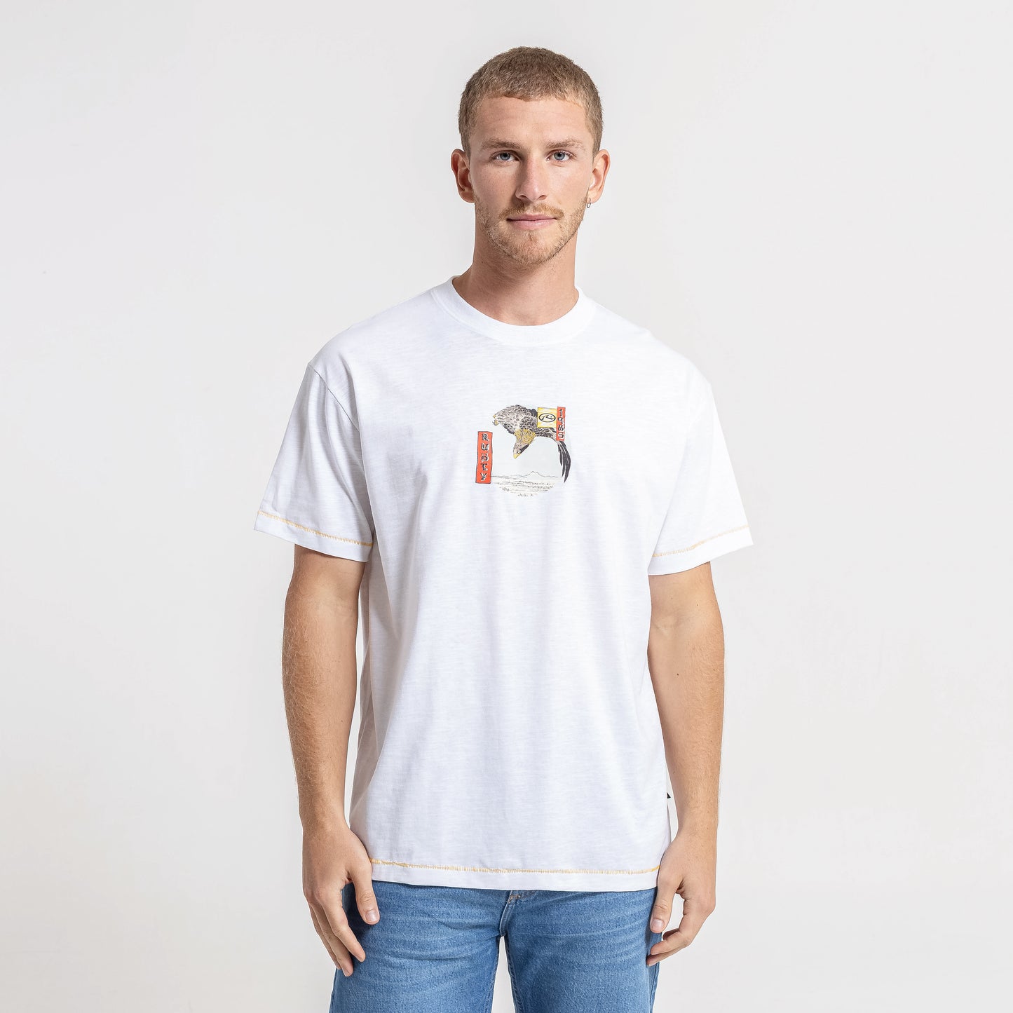Remera Mc Rusty Matsumura Tee Off White