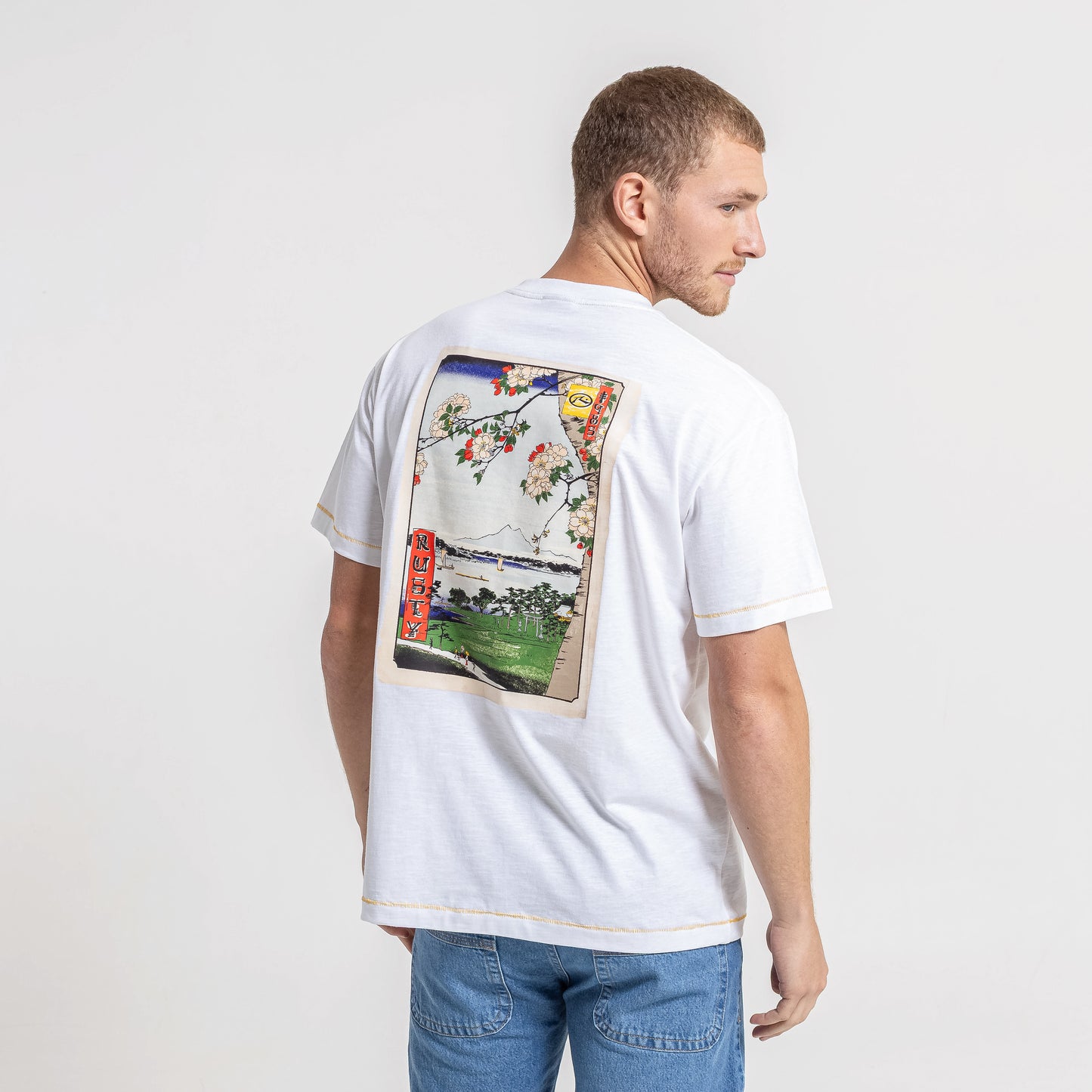 Remera Mc Rusty Matsumura Tee Off White