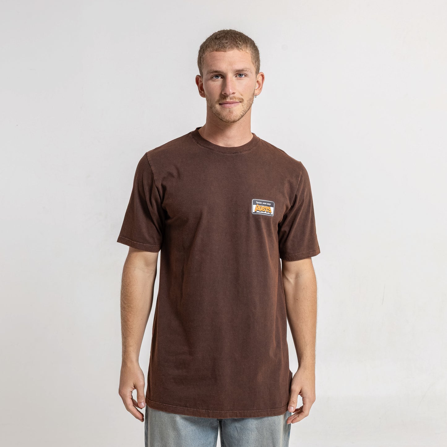 Remera Mc Rusty Patching Tee Process Brown