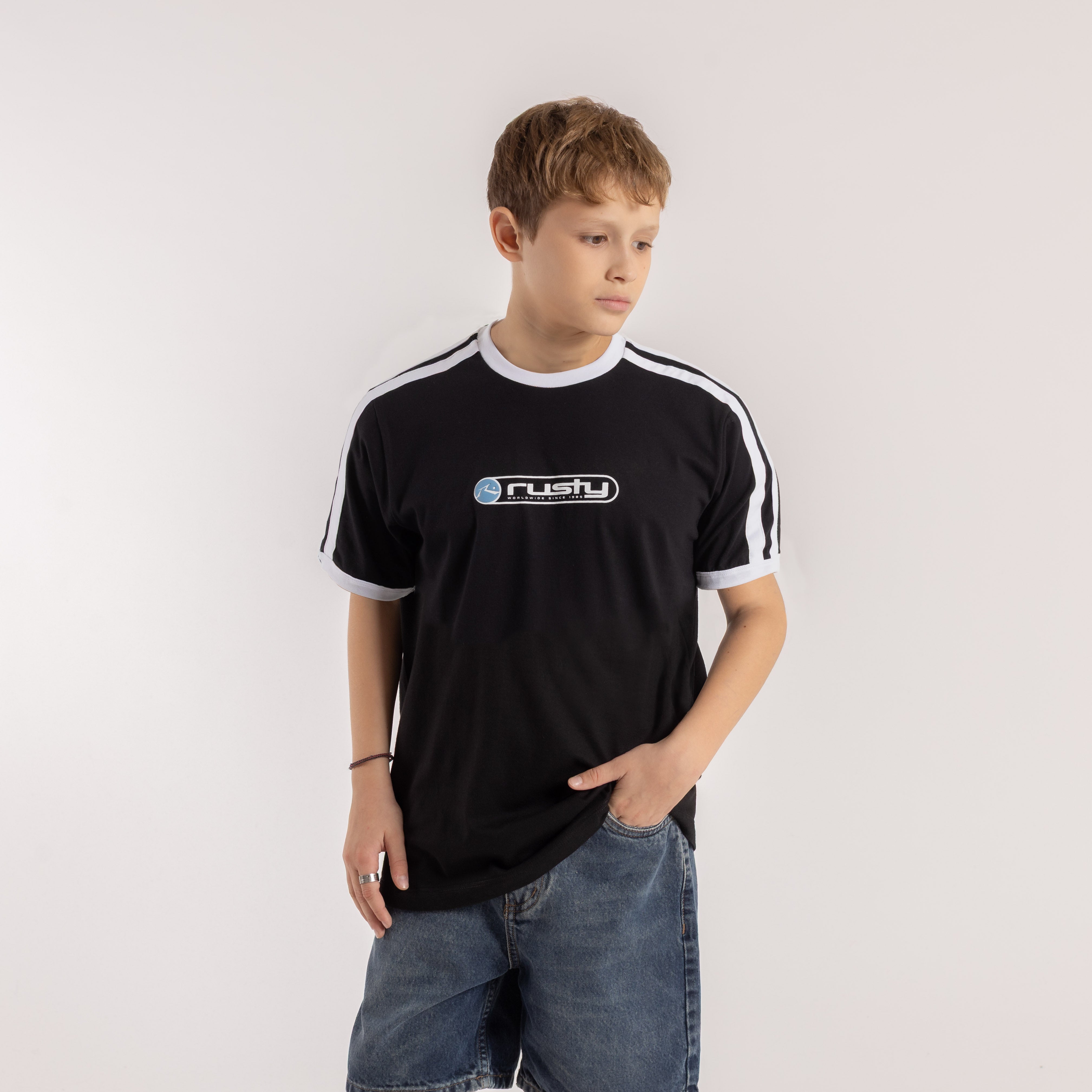 Remera Mc Rusty Poppa Tee Jr Black