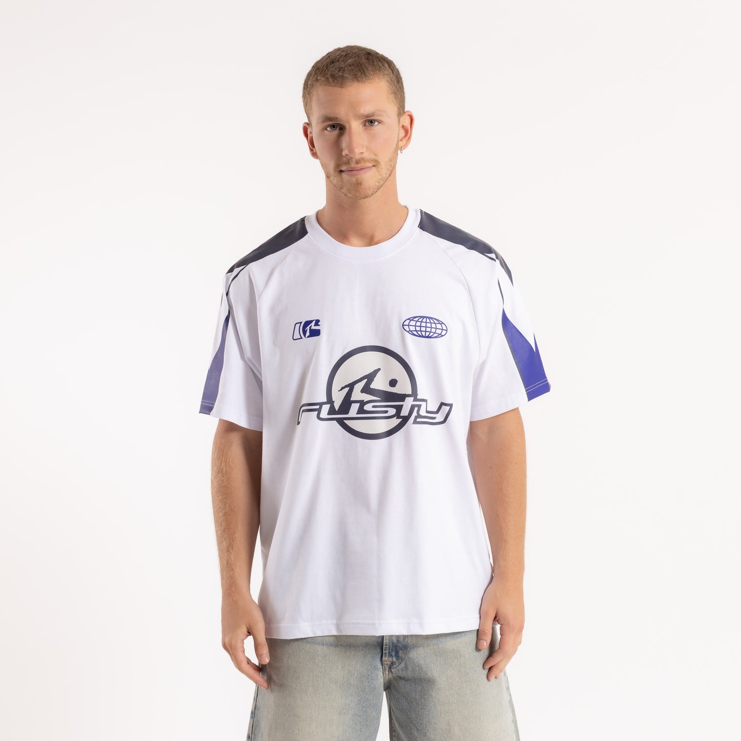 Remera Mc Rusty Rally Tee White/Navy Blue