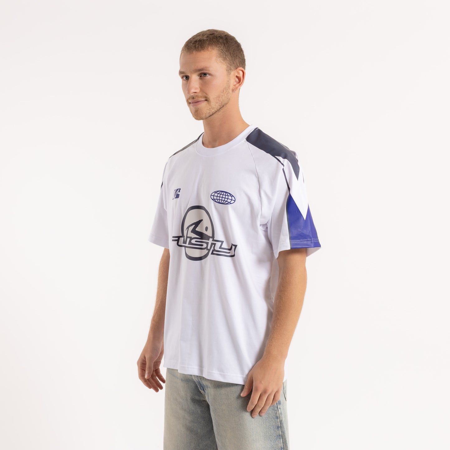 Remera Mc Rusty Rally Tee White/Navy Blue