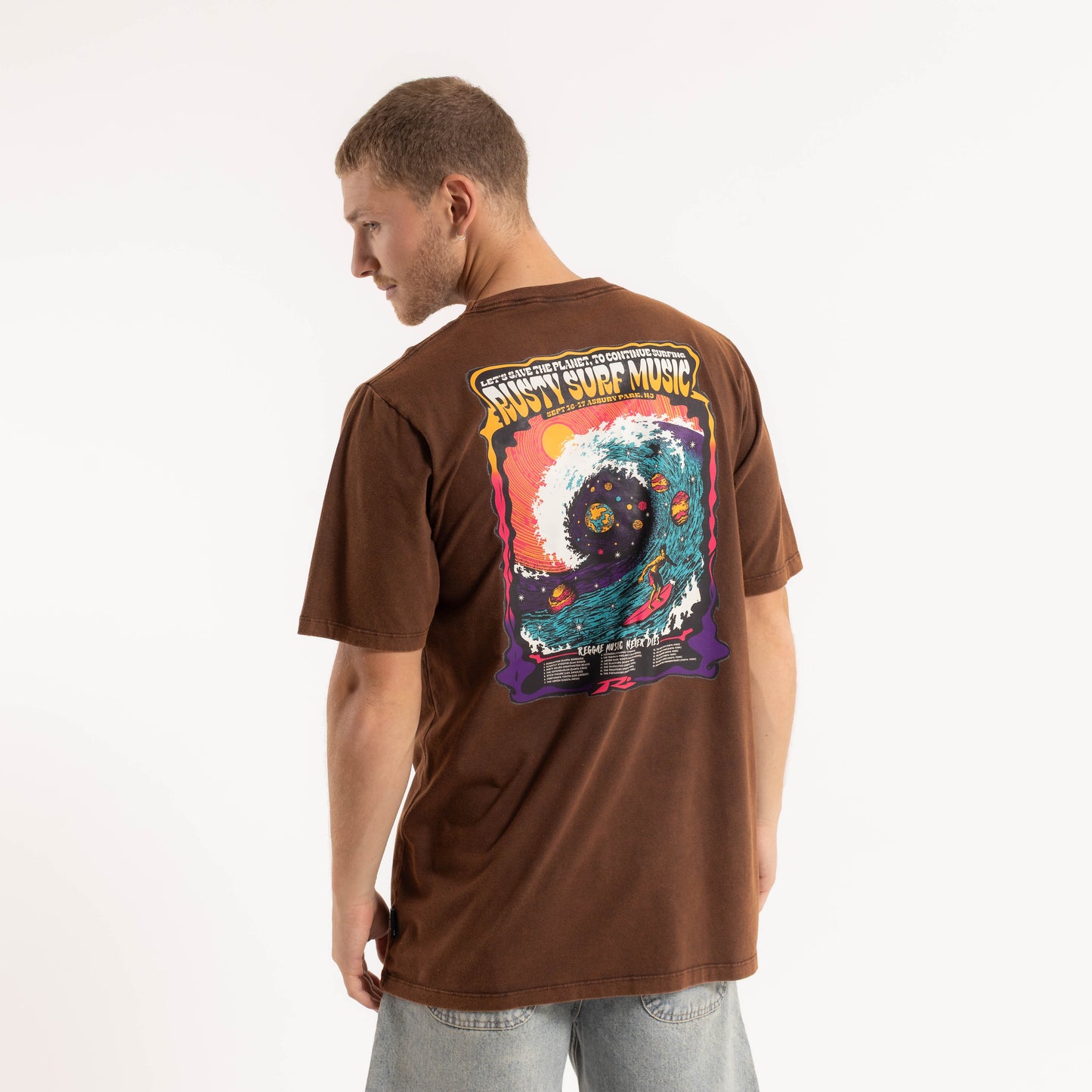 Remera Mc Rusty Stp Tee Process Brown