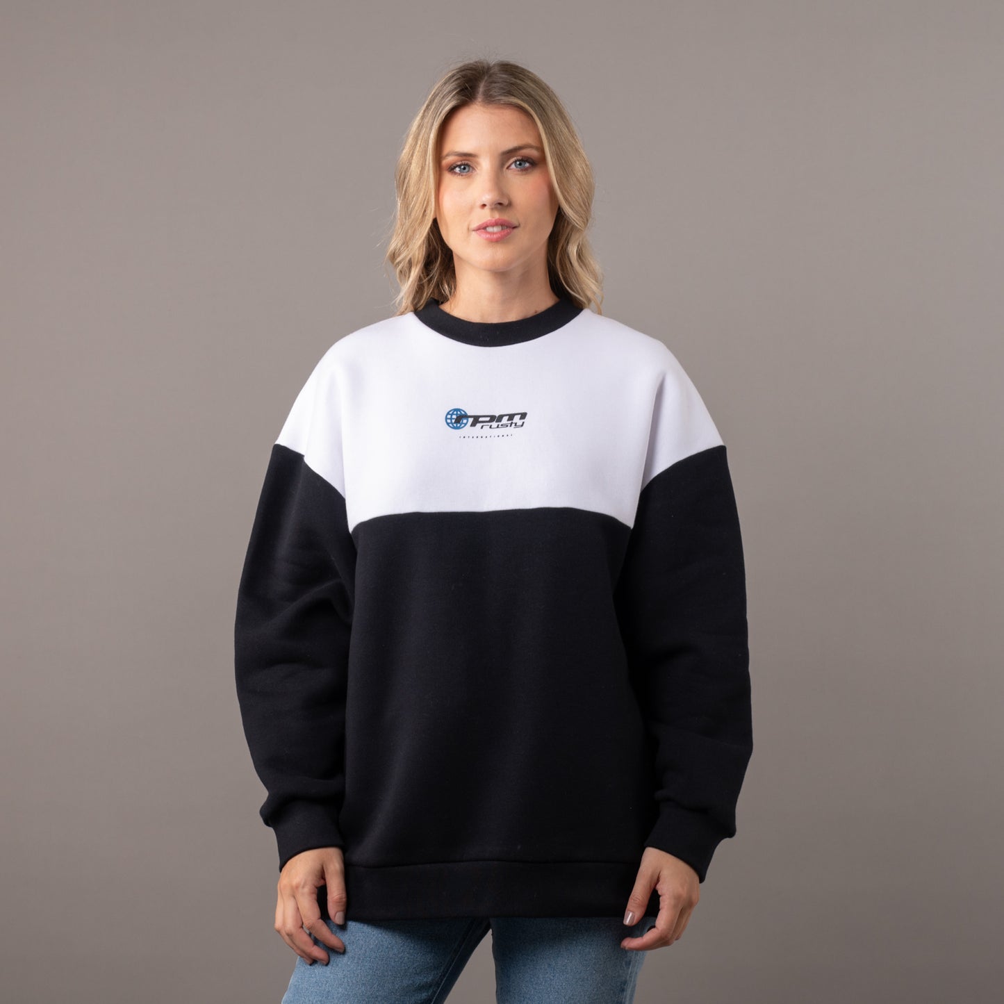 Buzo Rusty Rpm Tech Oversize Crew Black