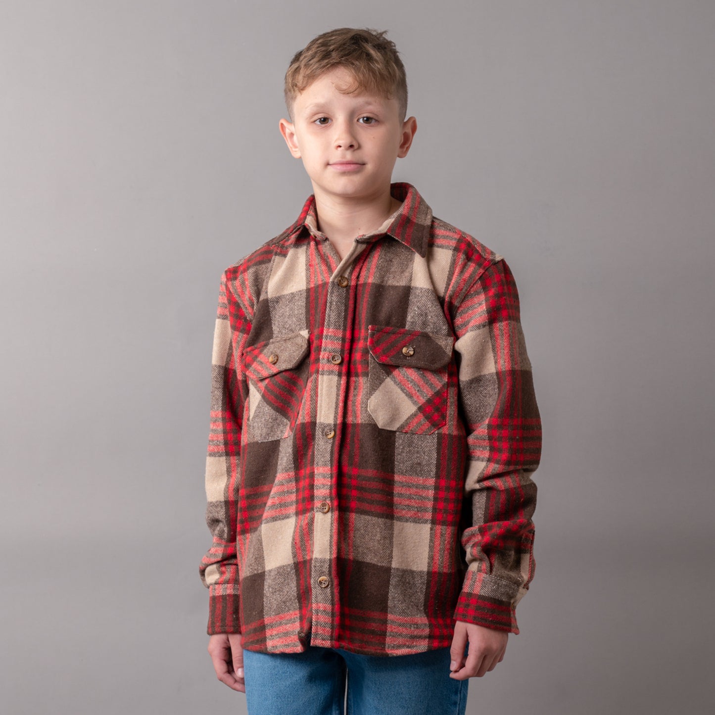 Camisa Rusty Rumbler Jr Brown/Magenta