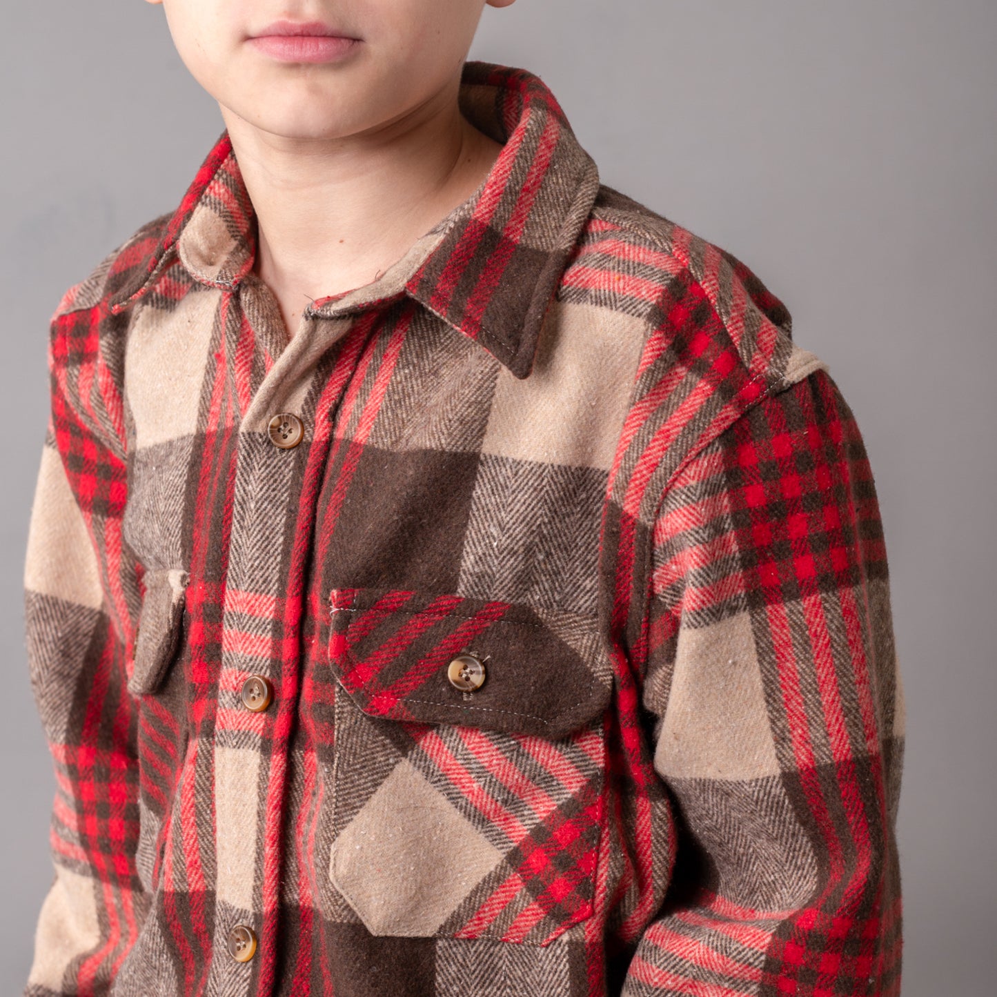 Camisa Rusty Rumbler Jr Brown/Magenta