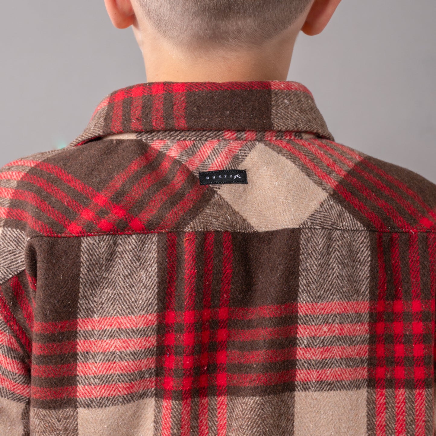 Camisa Rusty Rumbler Jr Brown/Magenta