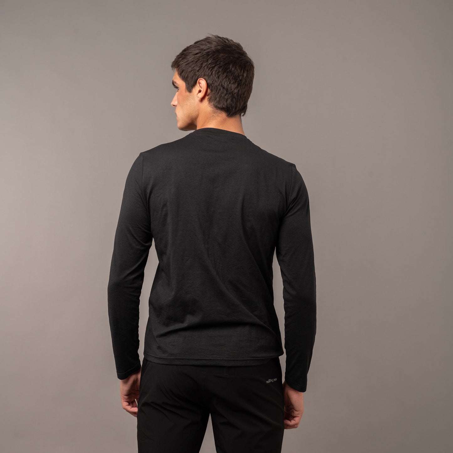 Remera Rusty Booser Baselayer Ls Black Marle