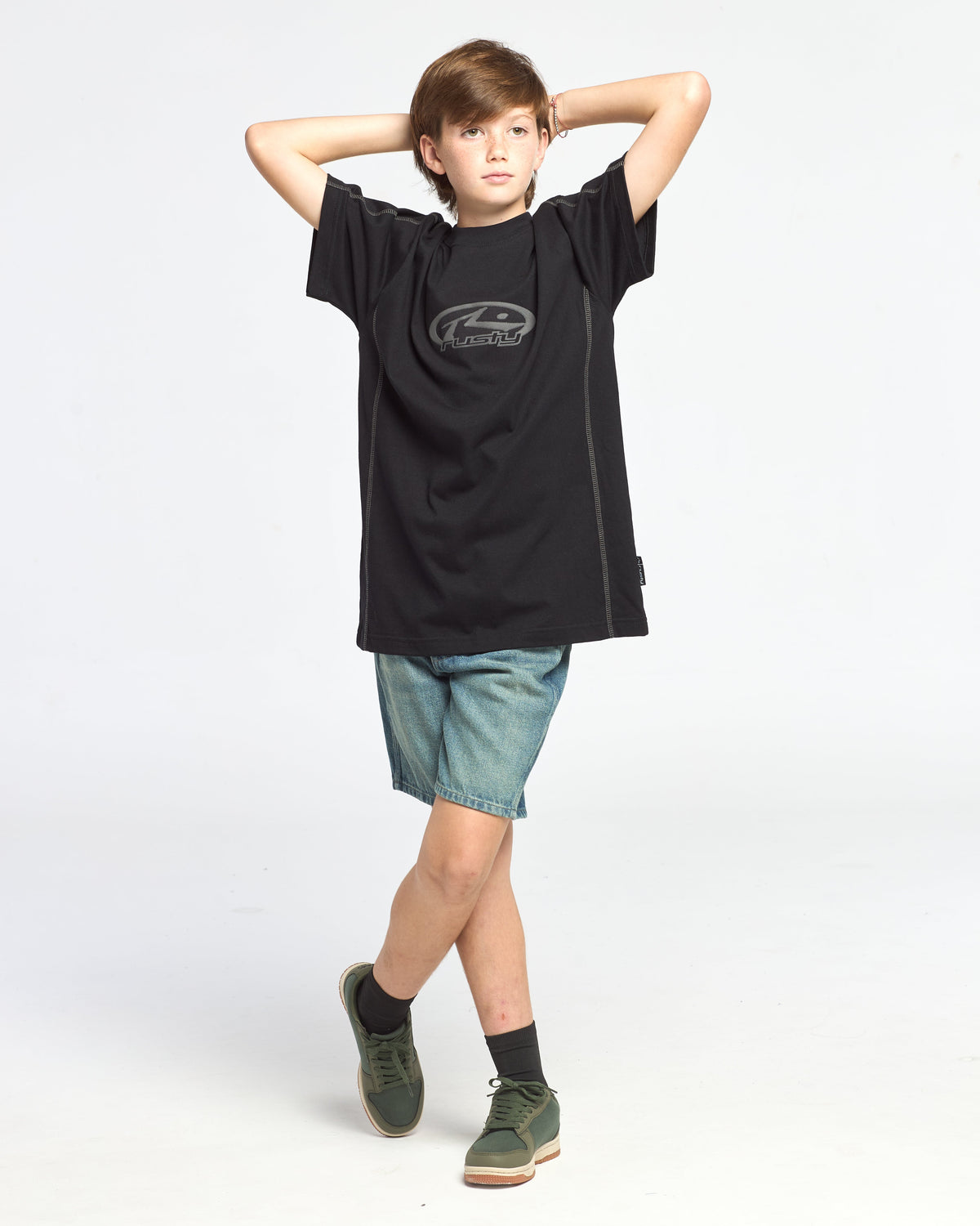 Remera Mc Rusty Hit Up Tee Ov Jr Black