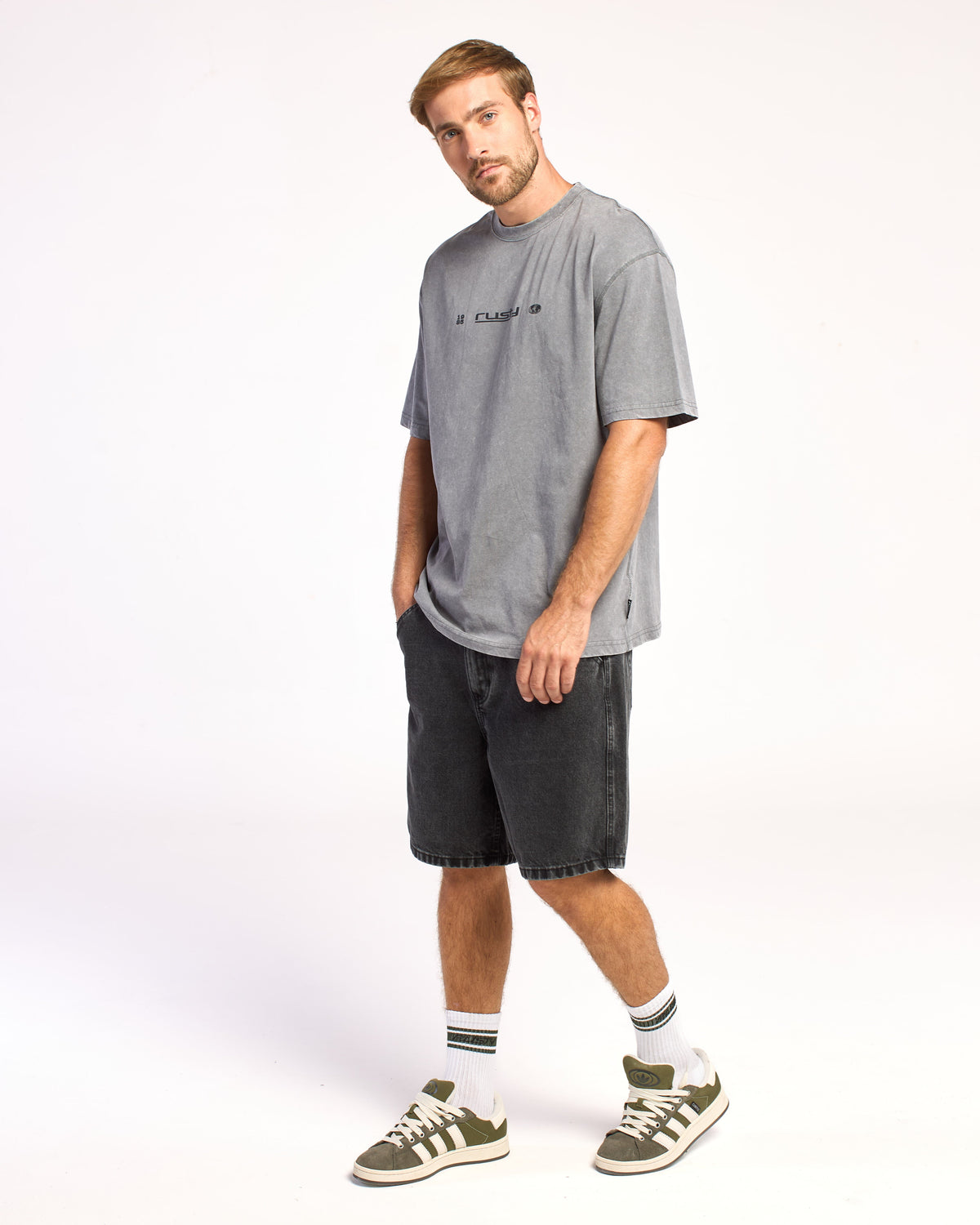 Remera Mc Rusty Max Scuare Stop Tee Rx Process Grey