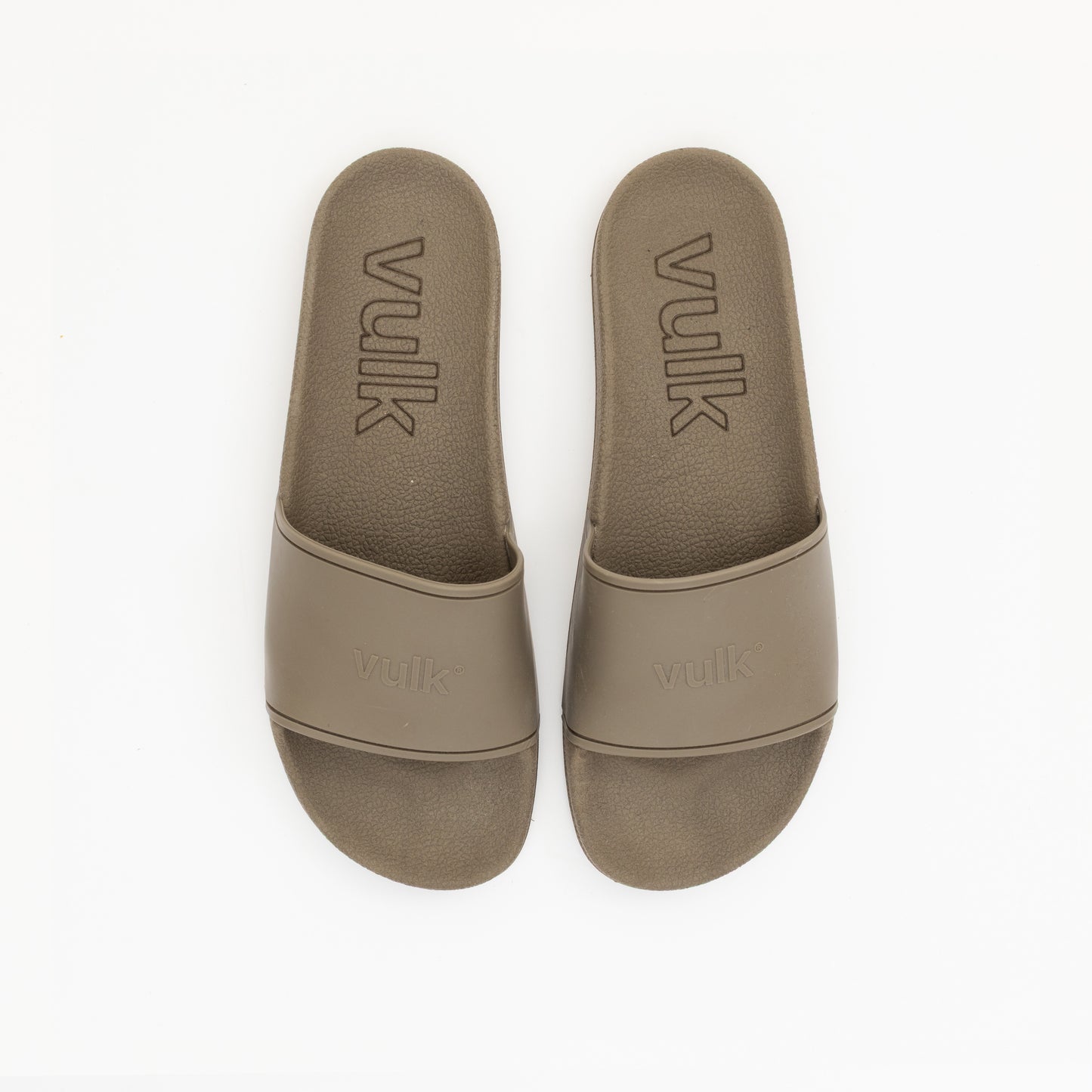 Ojotas Vulk Logo Slides Cement