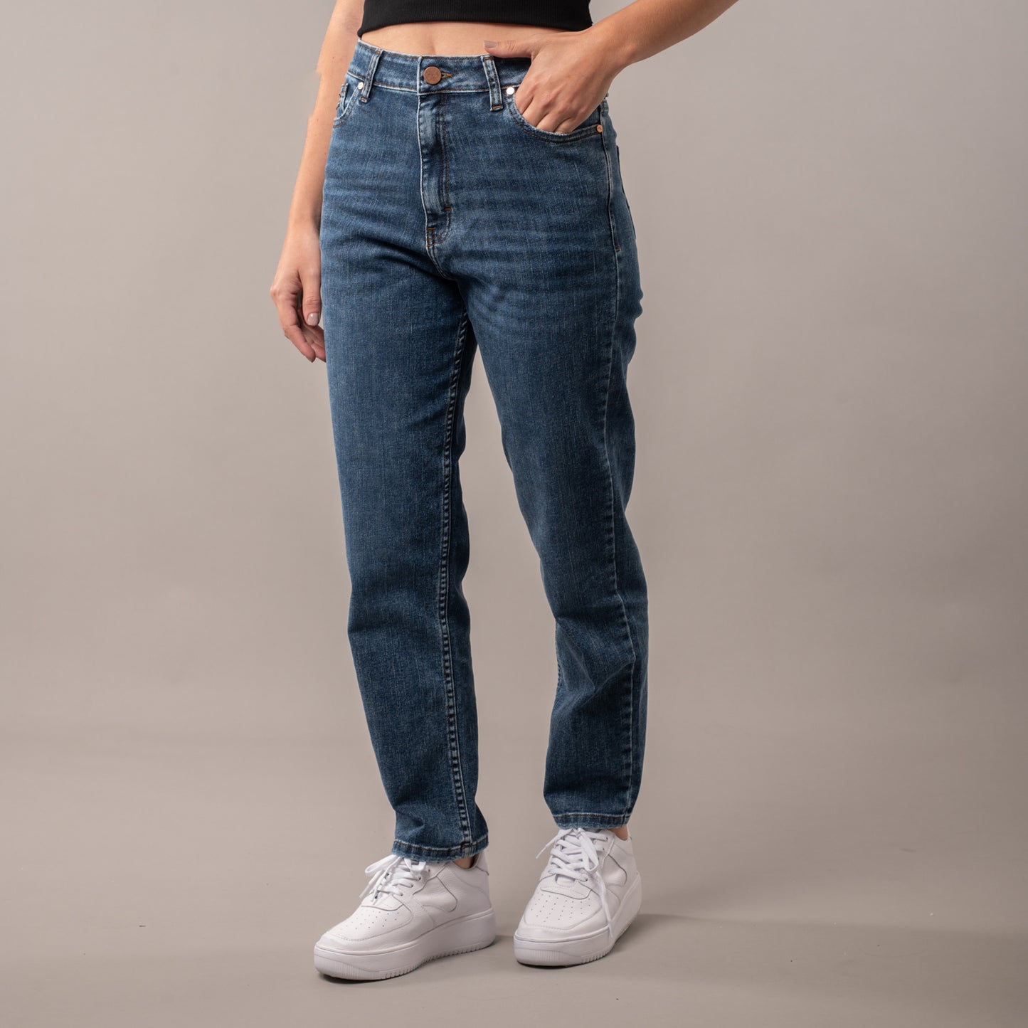 Jean Rusty Sade Mom Jean Ld Light Blue