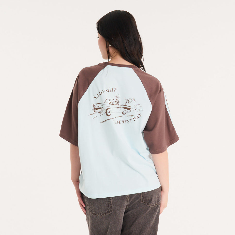 Remera Mc Vulk Same Shit Tee Sky Blue