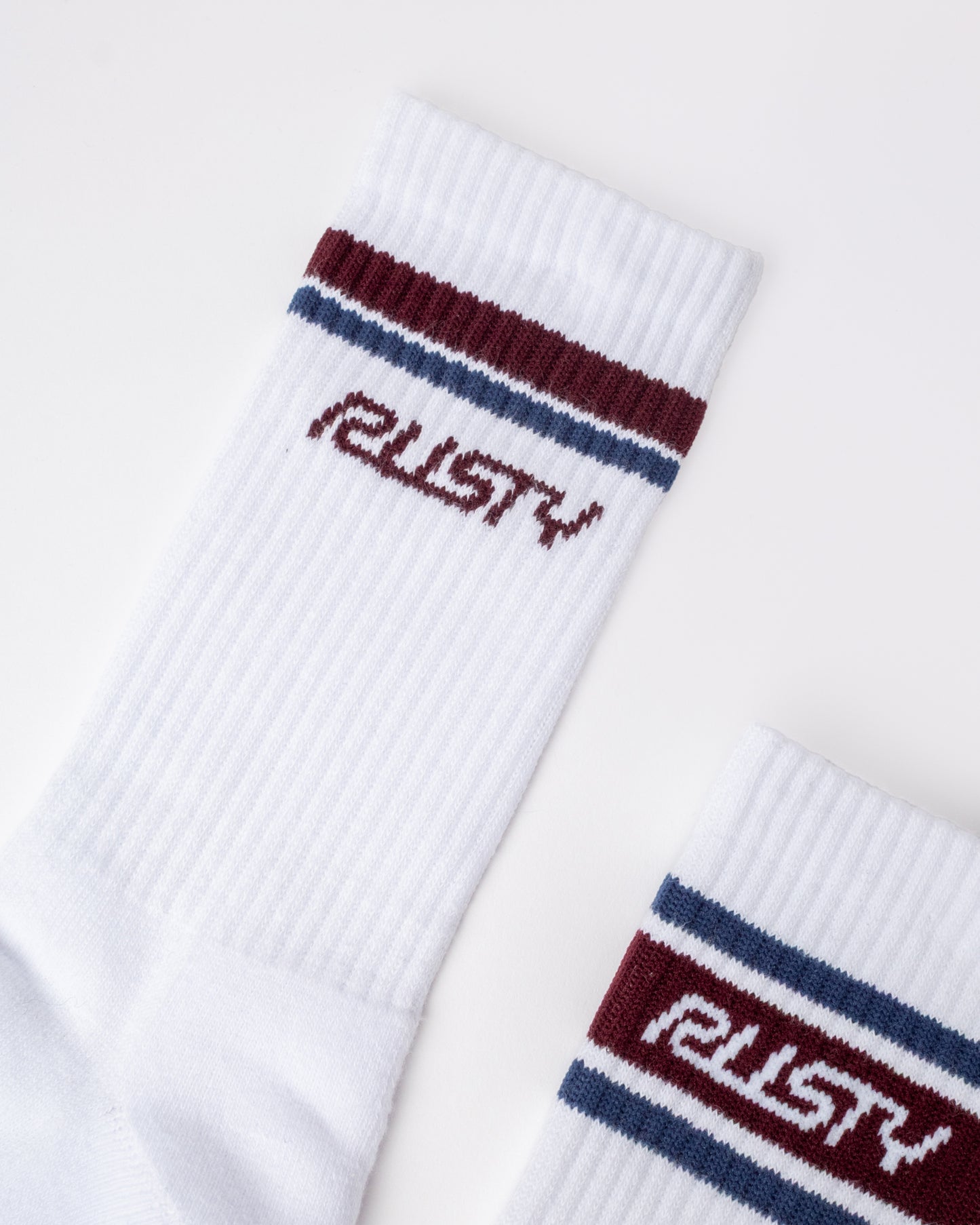 Medias Rusty Shake Up Crew 3-Sock Pack White