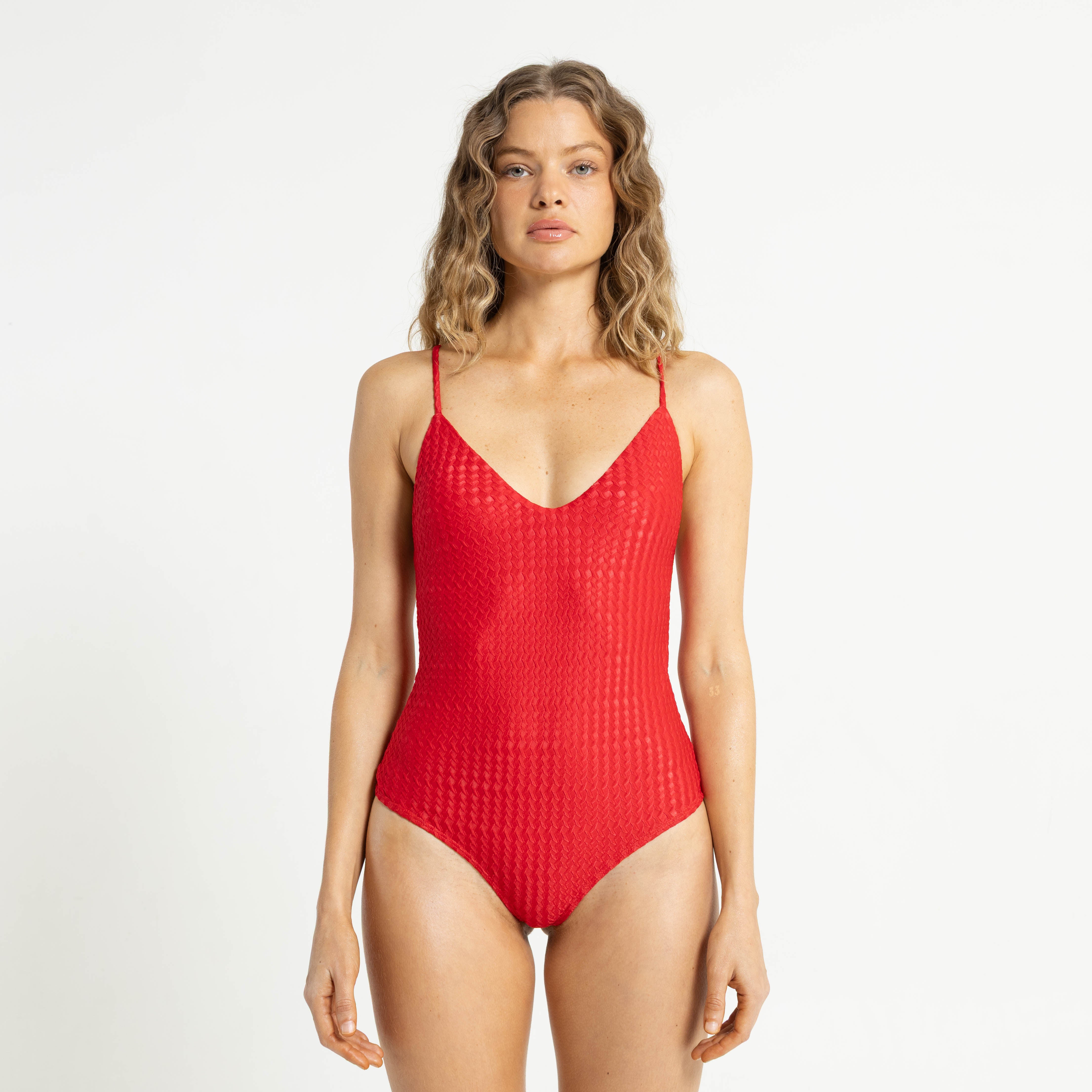 Bikini Rusty Shimmy One Piece Ld Red