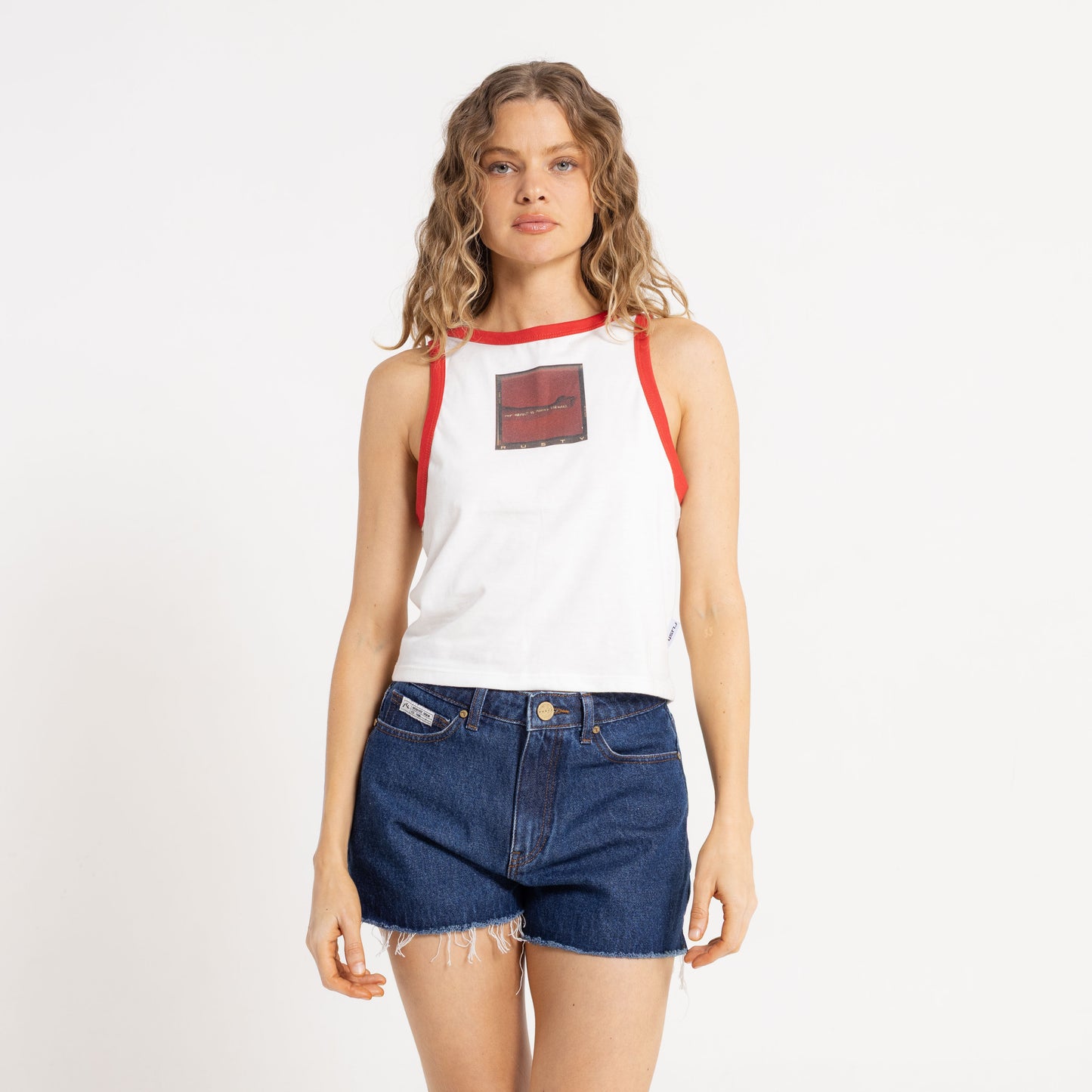 Musculosa Rusty Shoot It Tank Ld Snow White