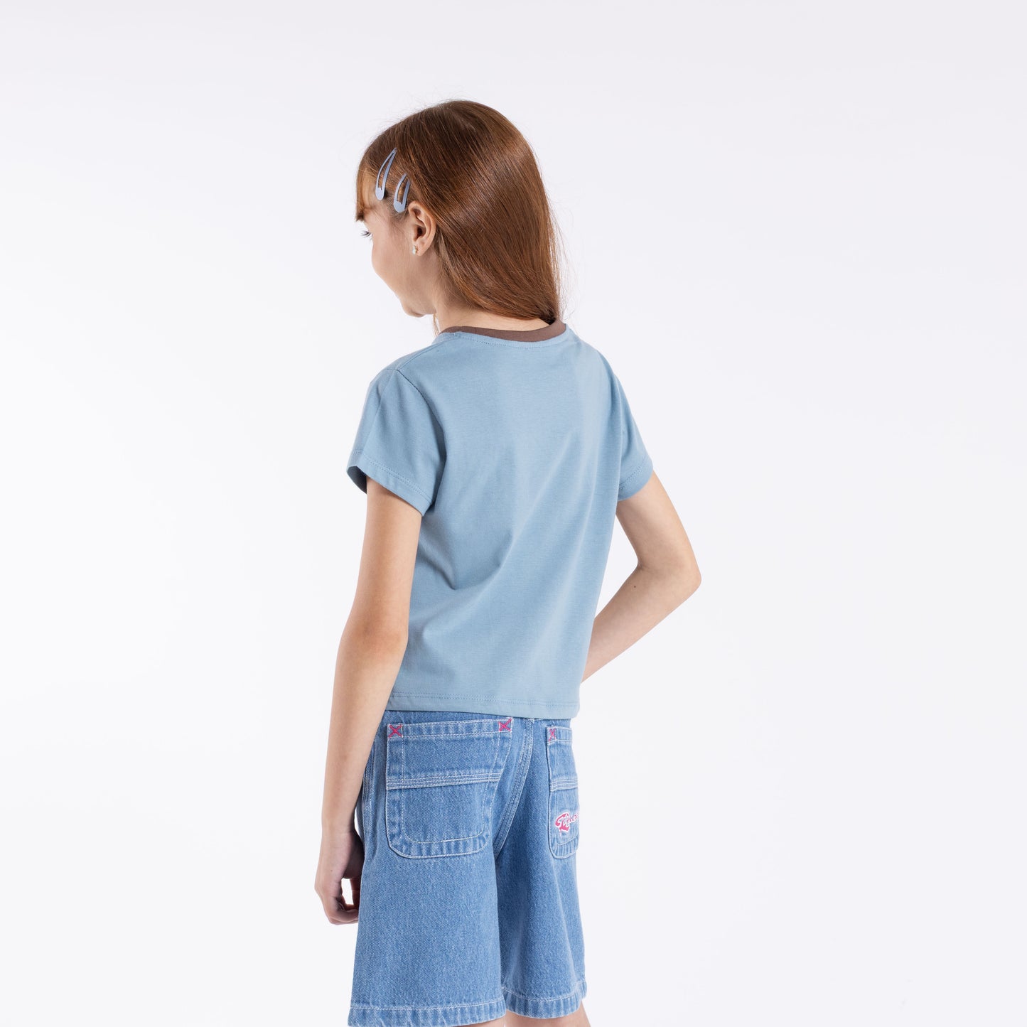 Remera Mc Rusty Snapper Contrast Ringer Tee Girls Kentucky Blue