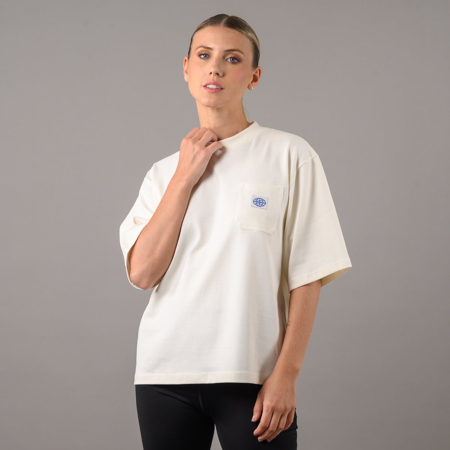 Remera Rusty Steezy Cropped Boxy Ld Off White