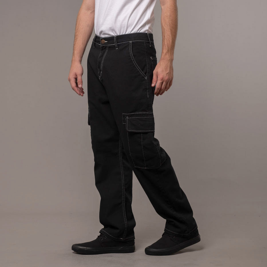 Jean Rusty Stranger Cargo Contrast Black