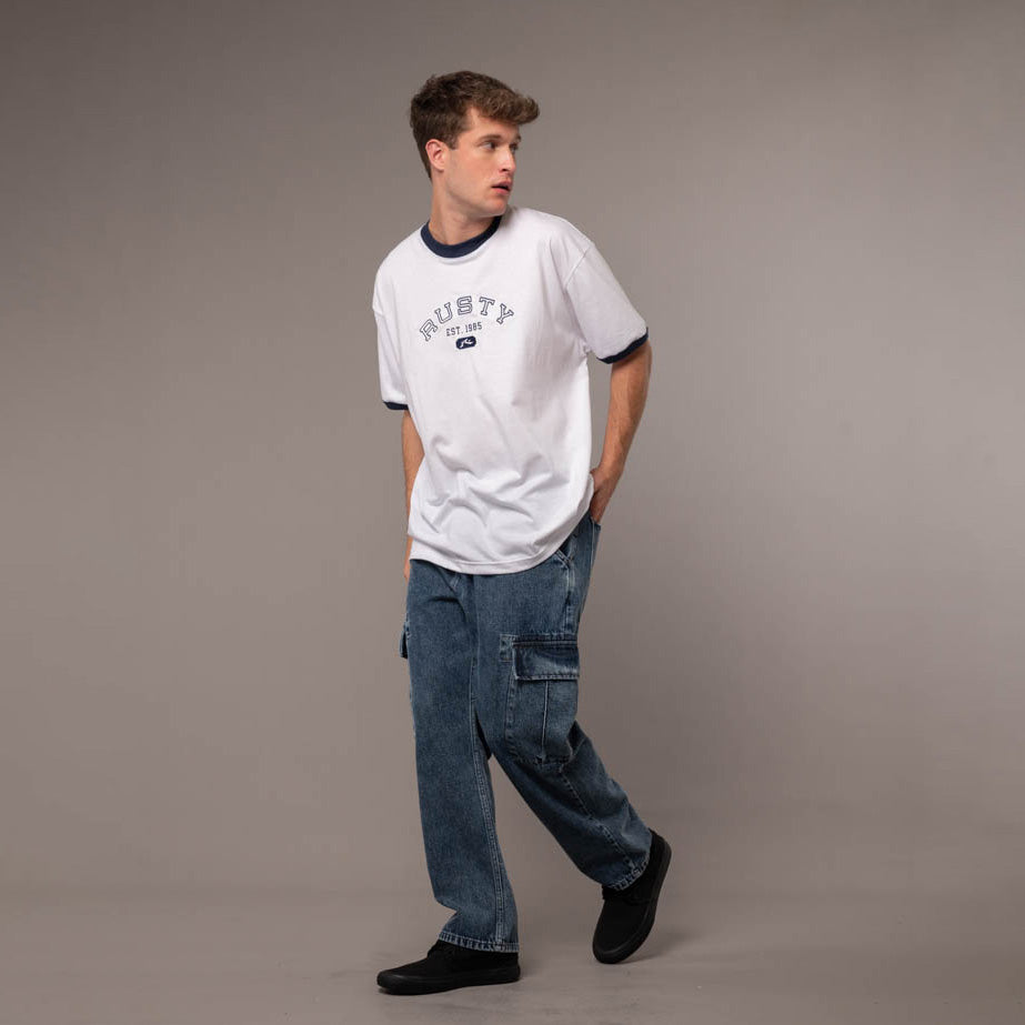 Jean Rusty Stranger Cargo Middy Blue