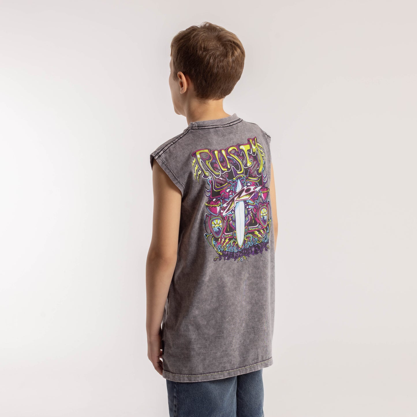 Musculosa Rusty Surf Frames Muscle Jr Process Black