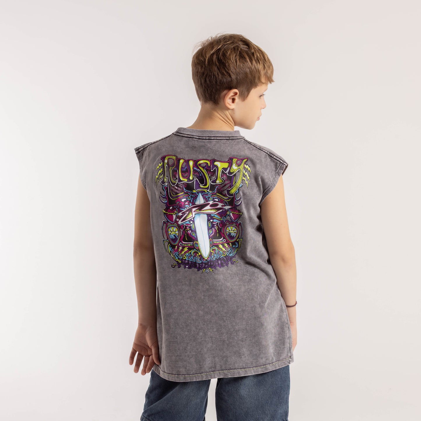 Musculosa Rusty Surf Frames Muscle Jr Process Black