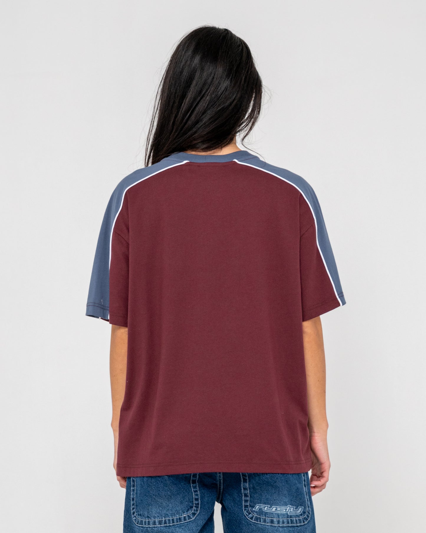 Remera Mc Rusty Timmy Target Oversize Tee Cranberry